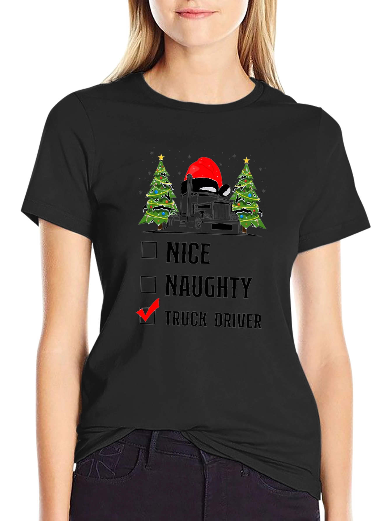 Truck Driver Christmas T-Shirt