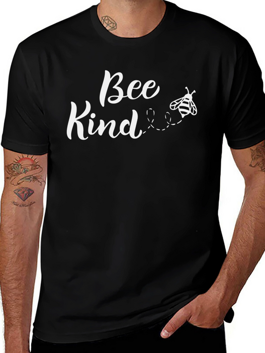 Bee Kind Graphic Tee - Black Casual Comfort