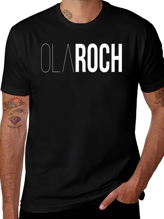 Ola Roch Black Graphic Tee - Stylish Casual Wear