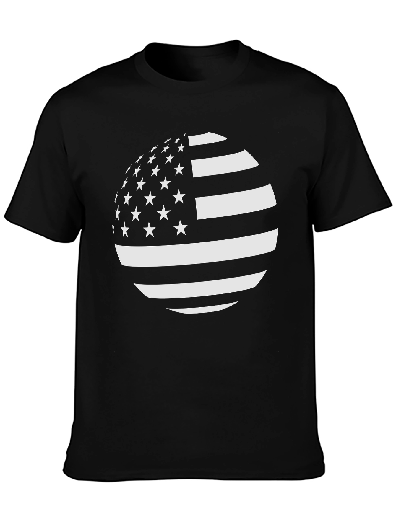 American Flag Sphere Graphic T-Shirt