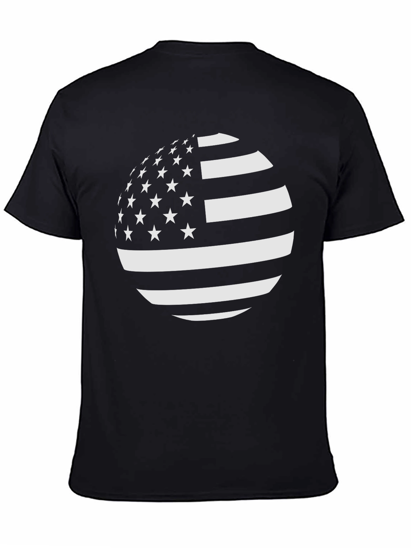 American Flag Sphere Graphic T-Shirt