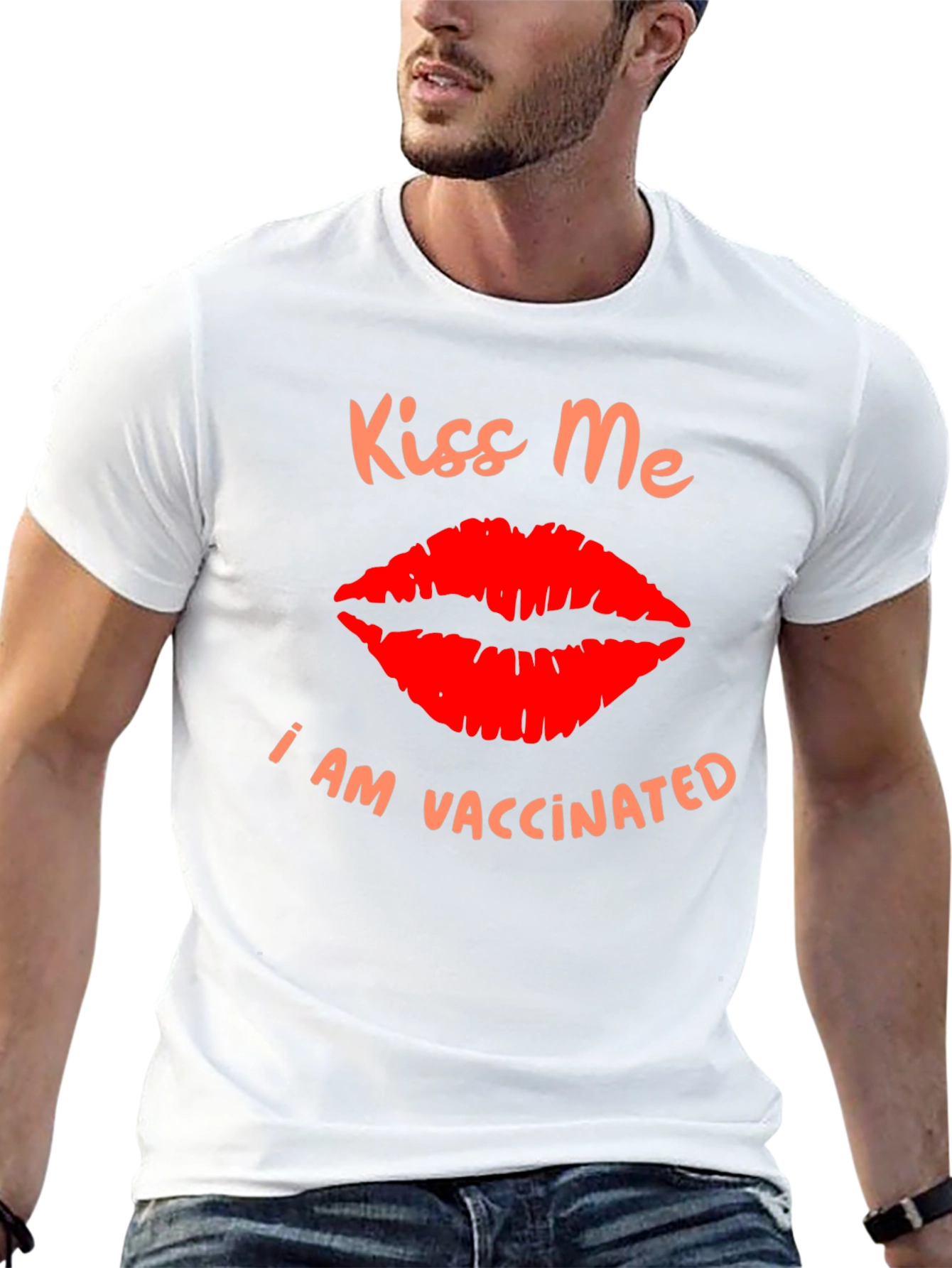 Kiss Me I Am Vaccinated Graphic T-Shirt
