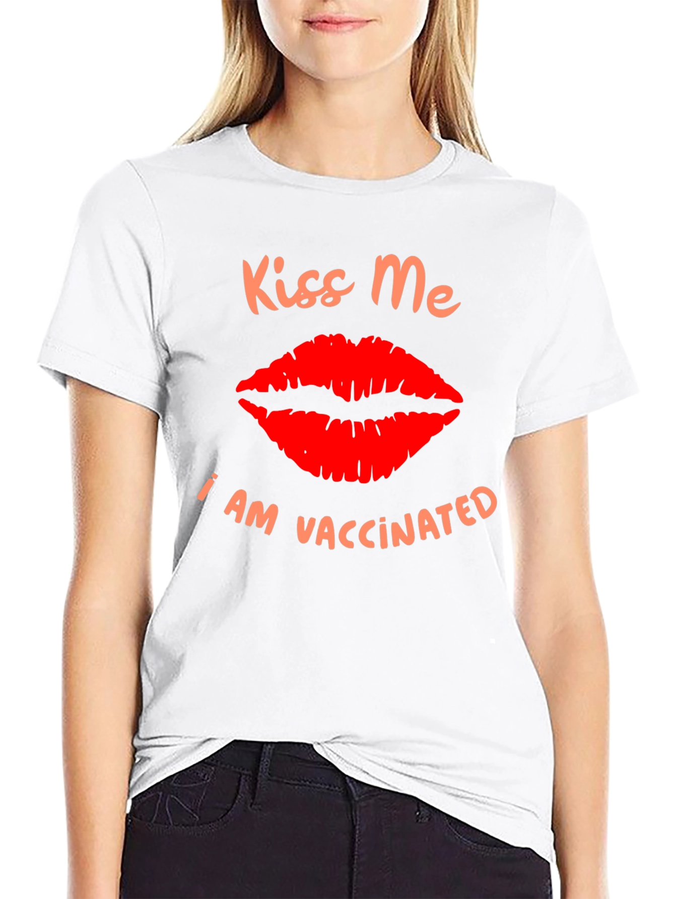 Kiss Me I Am Vaccinated Graphic T-Shirt