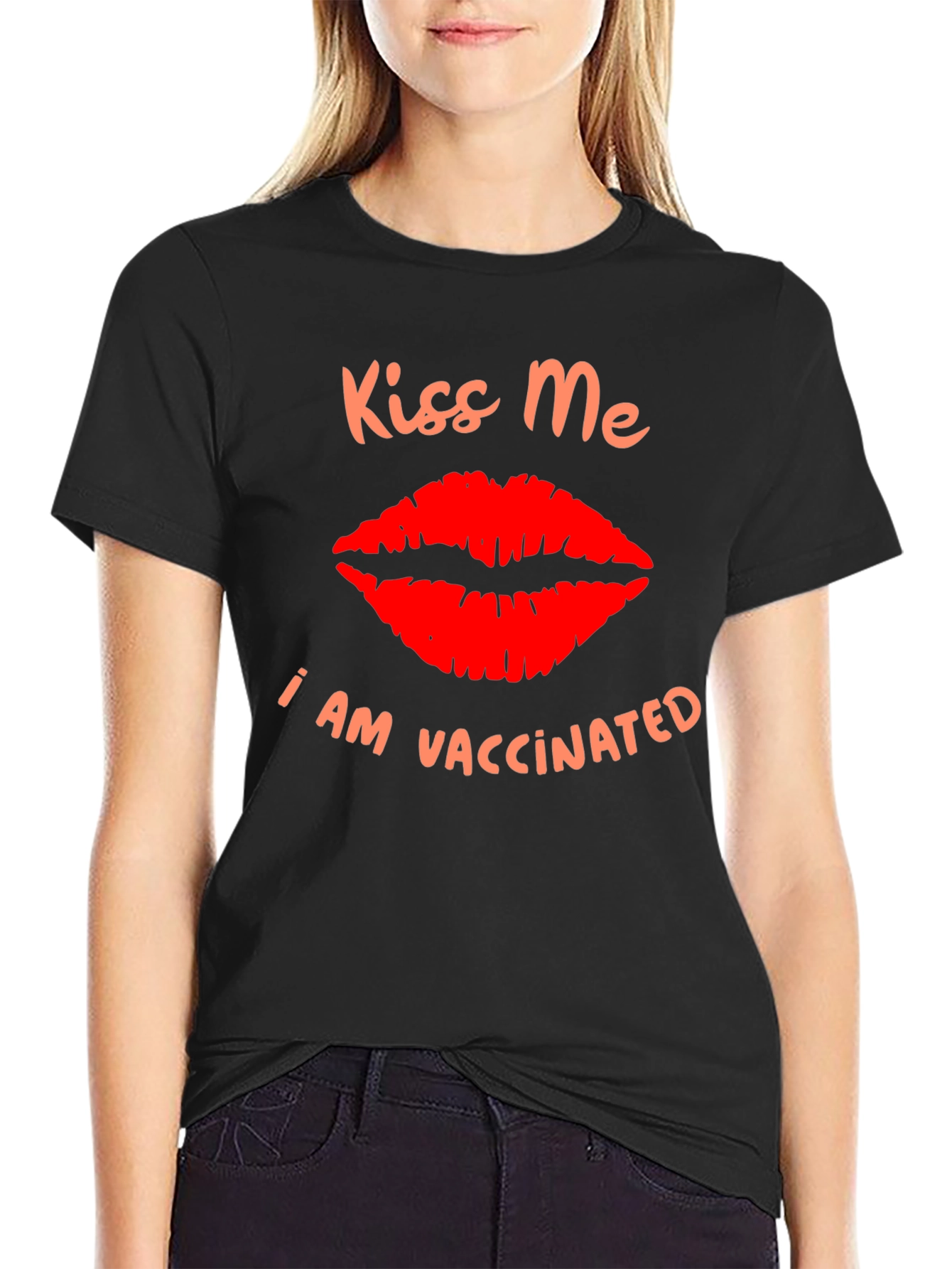 Kiss Me I Am Vaccinated Graphic T-Shirt