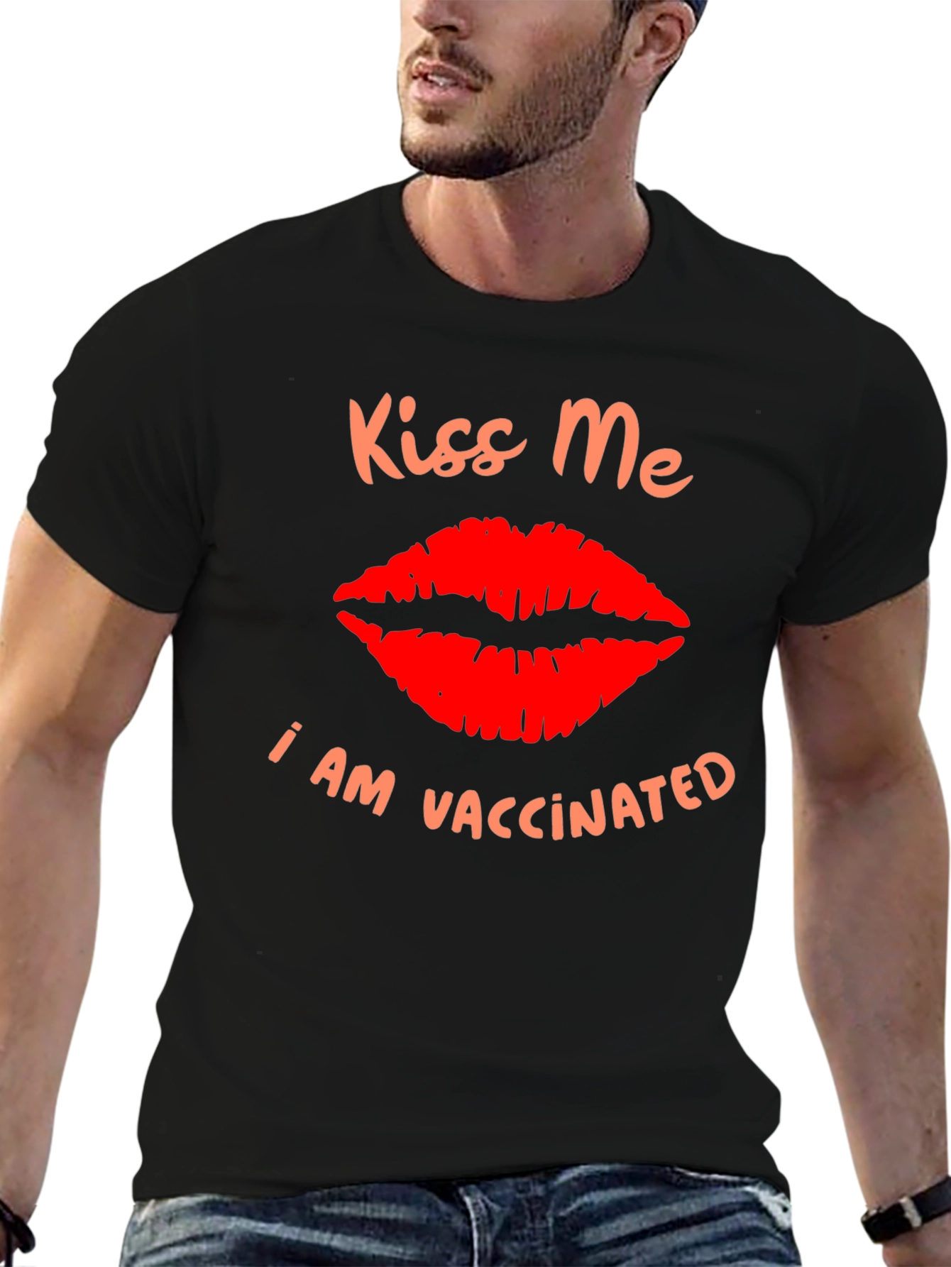 Kiss Me I Am Vaccinated Graphic T-Shirt