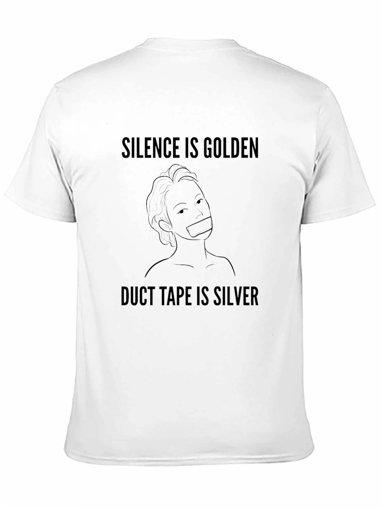 Silence is Golden Funny Graphic T-Shirt