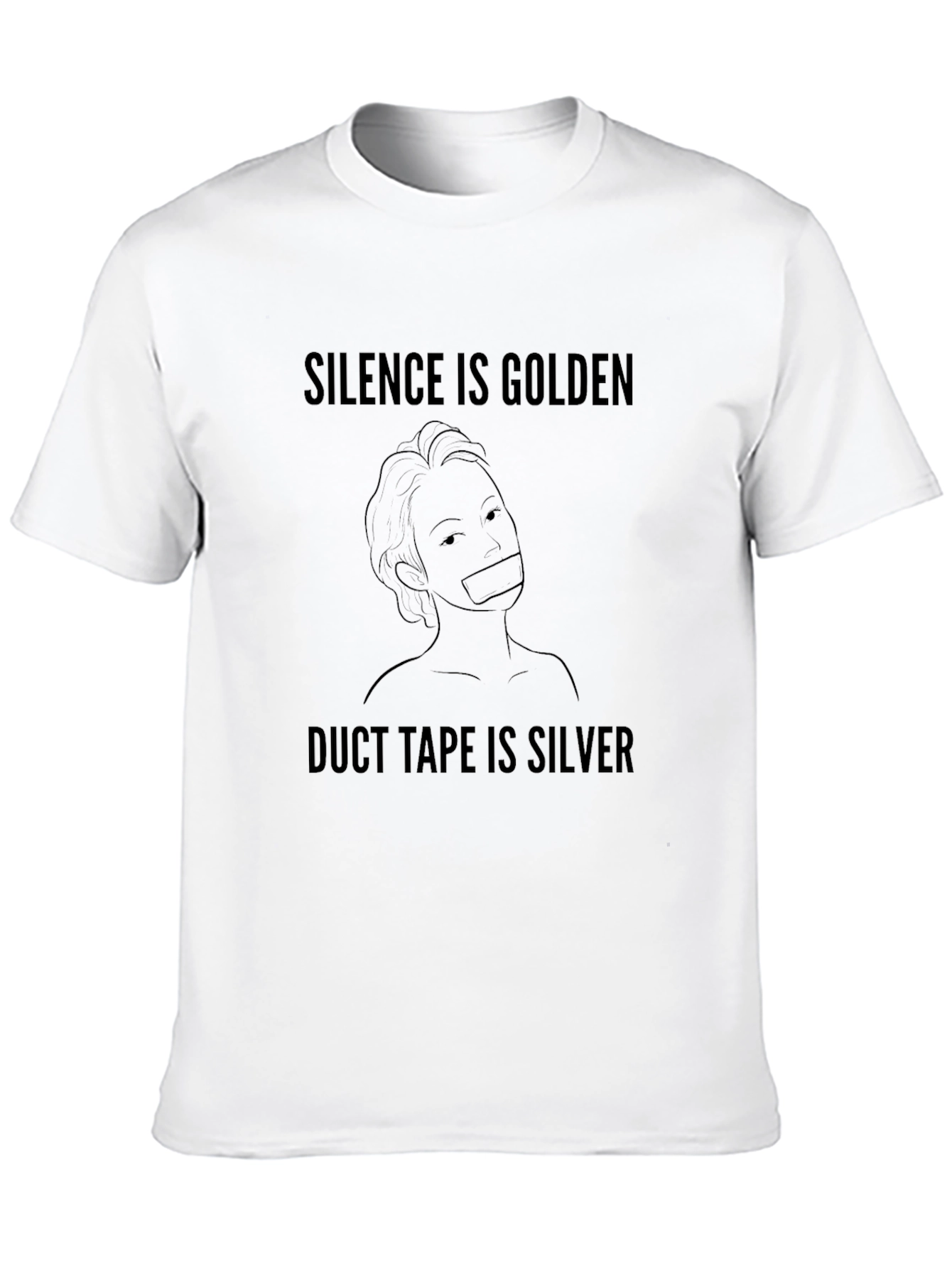 Silence is Golden Funny Graphic T-Shirt
