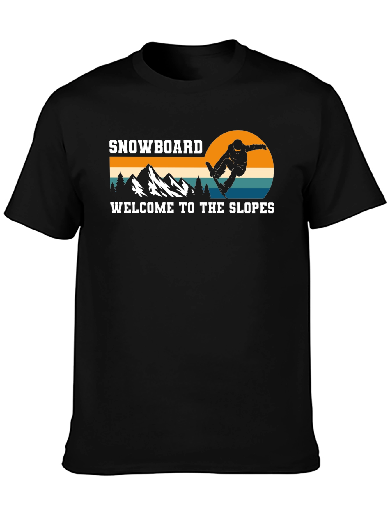 Snowboard Welcome to the Slopes Graphic T-Shirt
