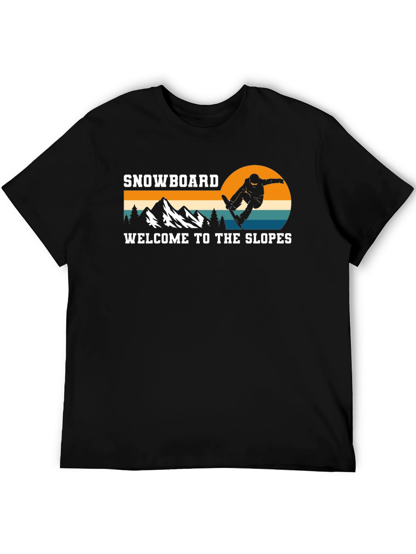 Snowboard Welcome to the Slopes Graphic T-Shirt