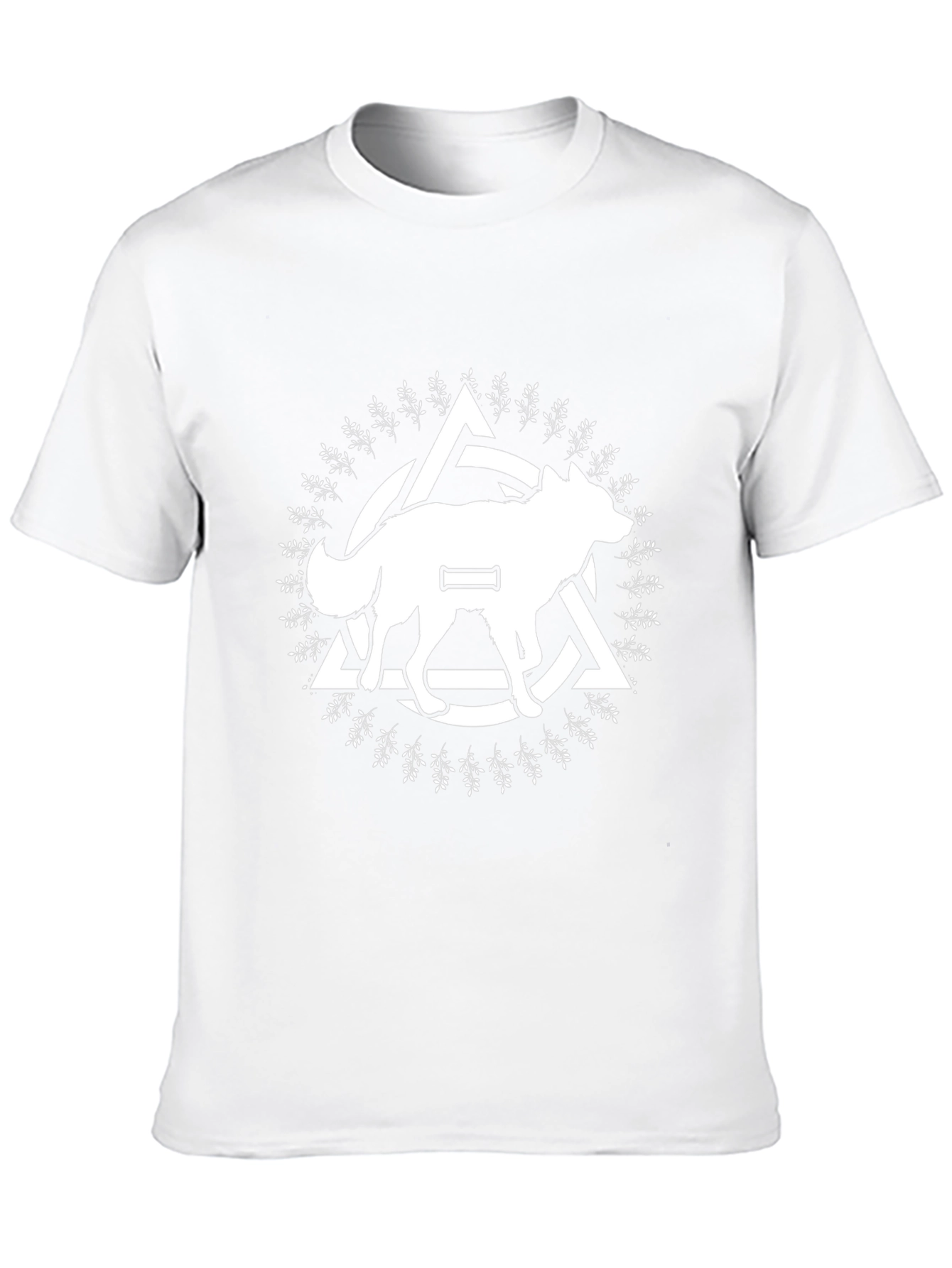 Wolf Graphic Tee - Black Cotton Blend