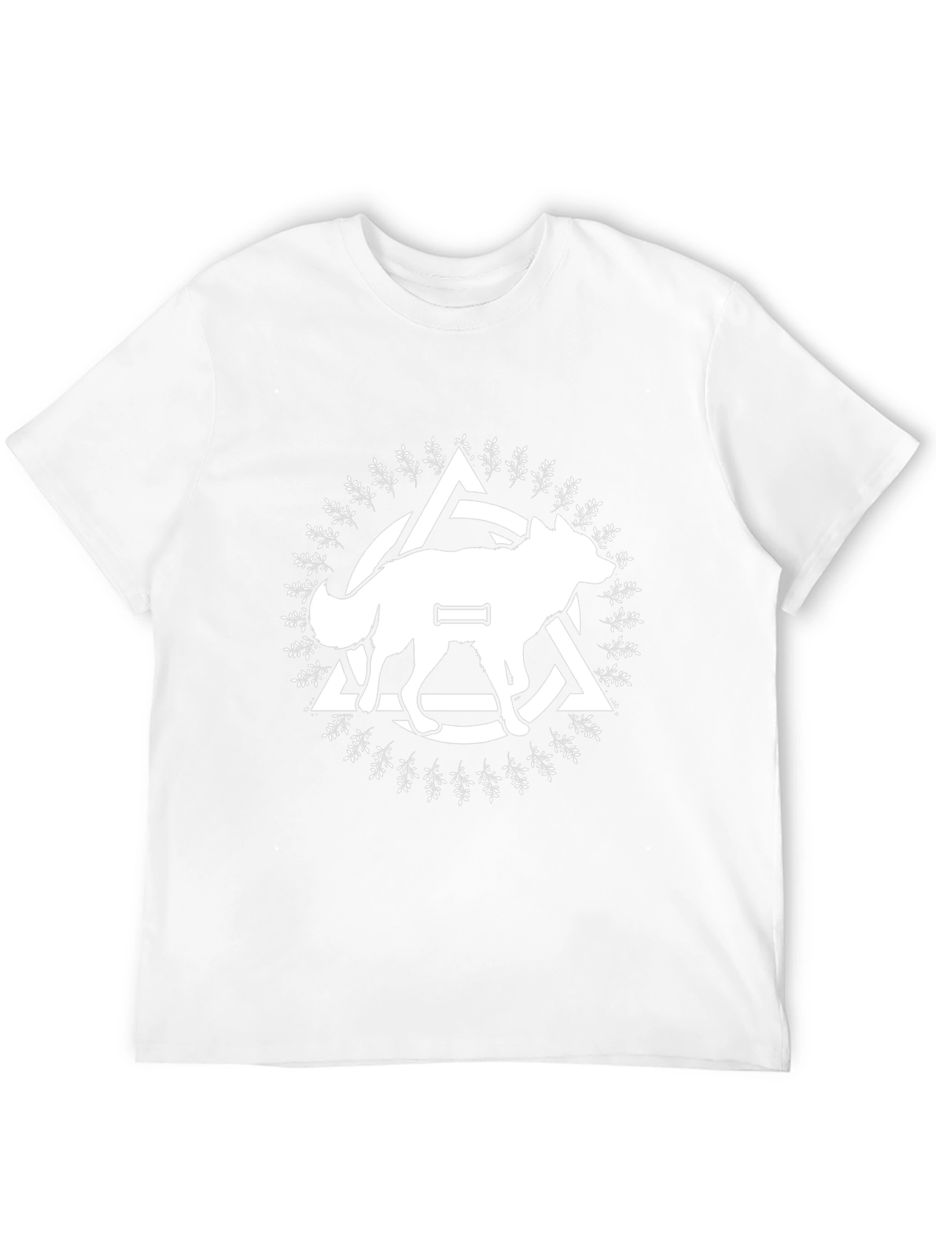 Wolf Graphic Tee - Black Cotton Blend