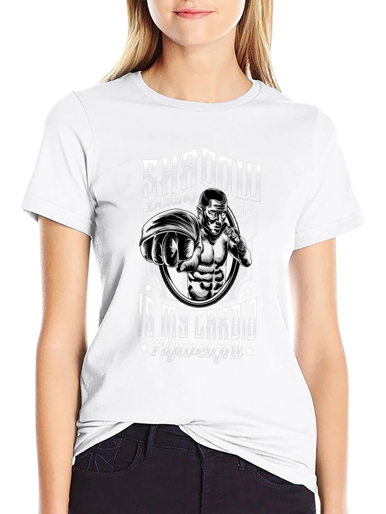 Shadow Boxing Cardio Black Graphic T-Shirt