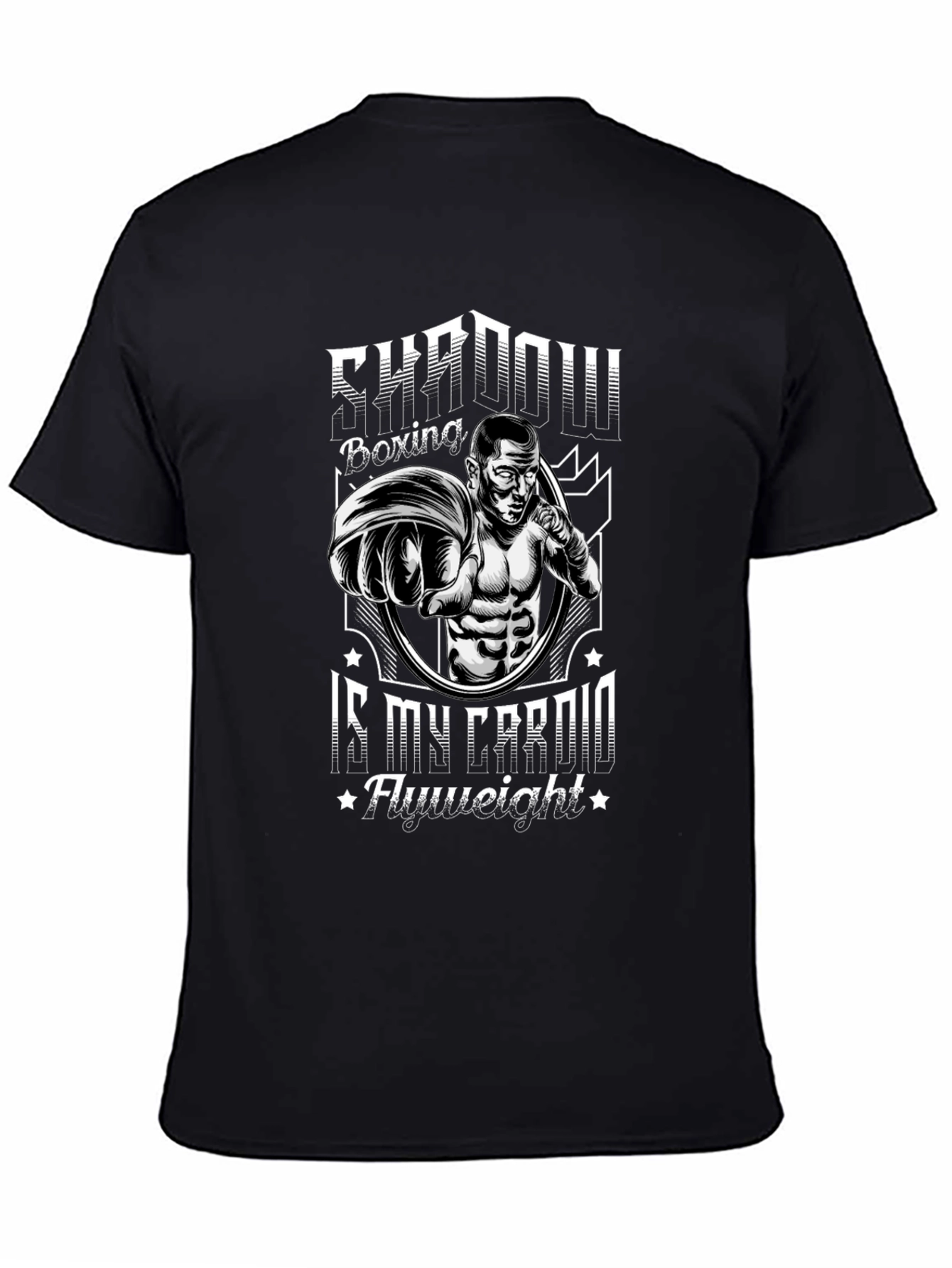 Shadow Boxing Cardio Black Graphic T-Shirt