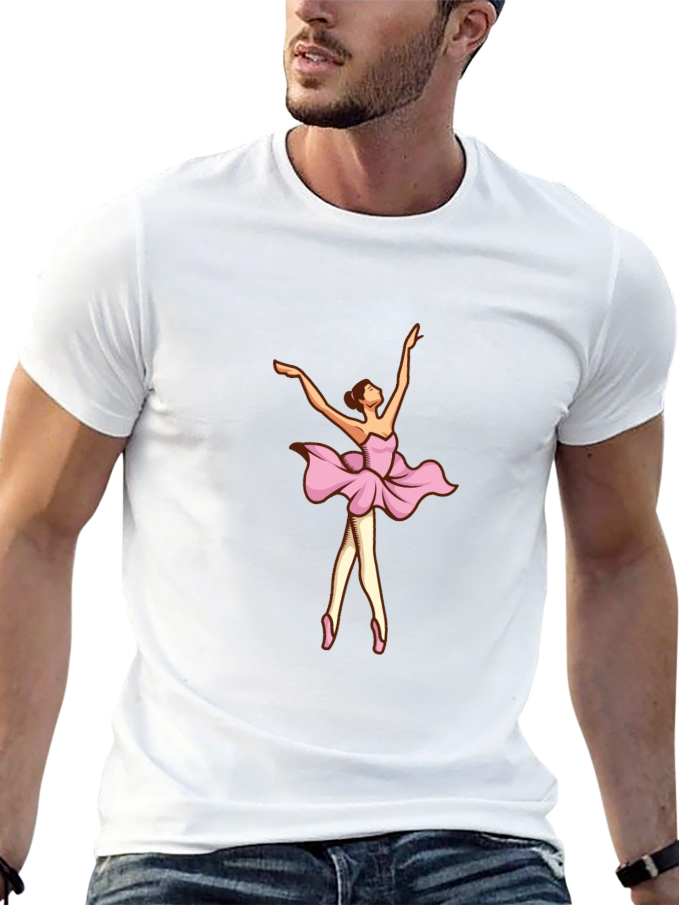Ballerina Graphic Black T-Shirt