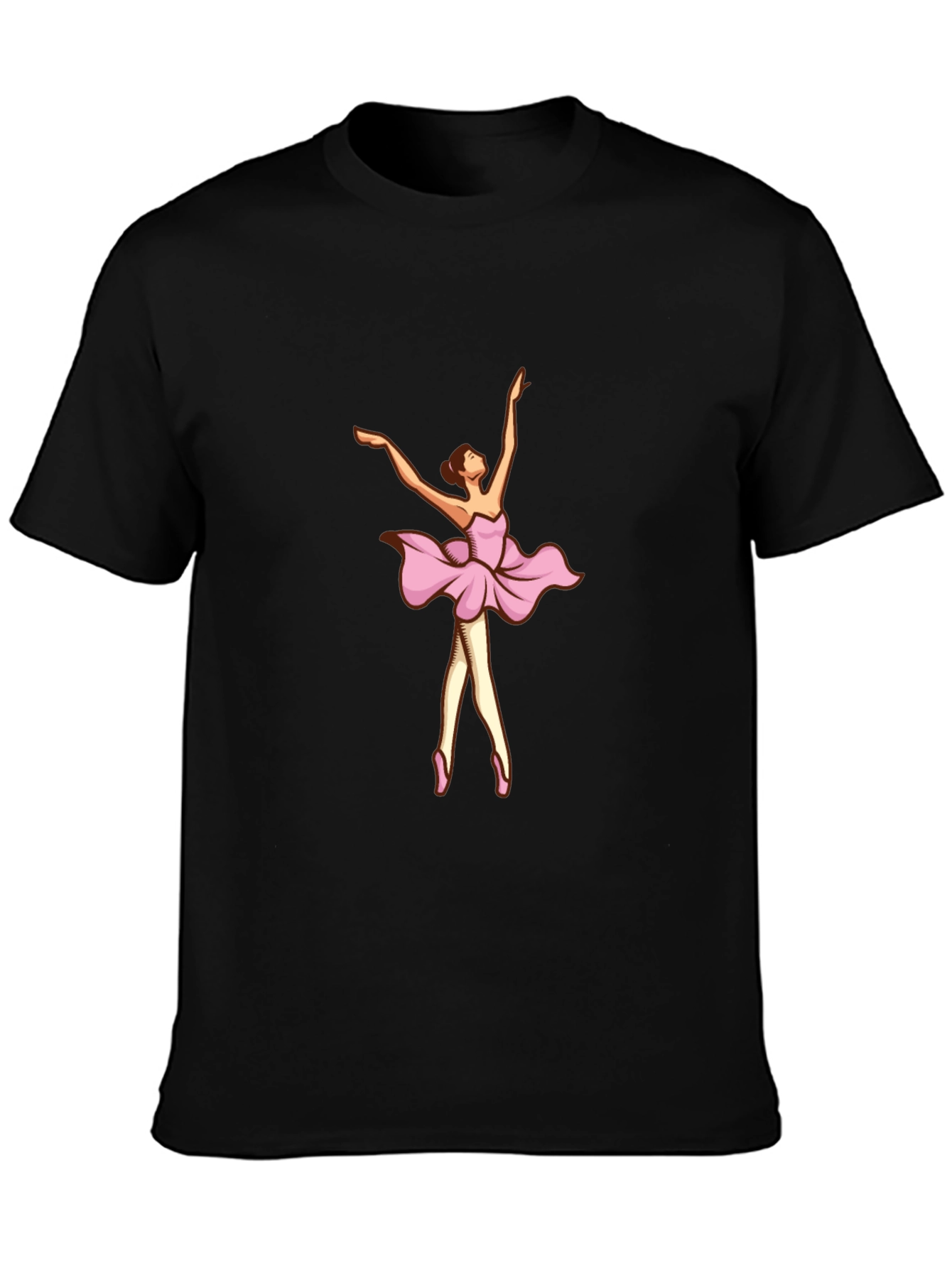 Ballerina Graphic Black T-Shirt