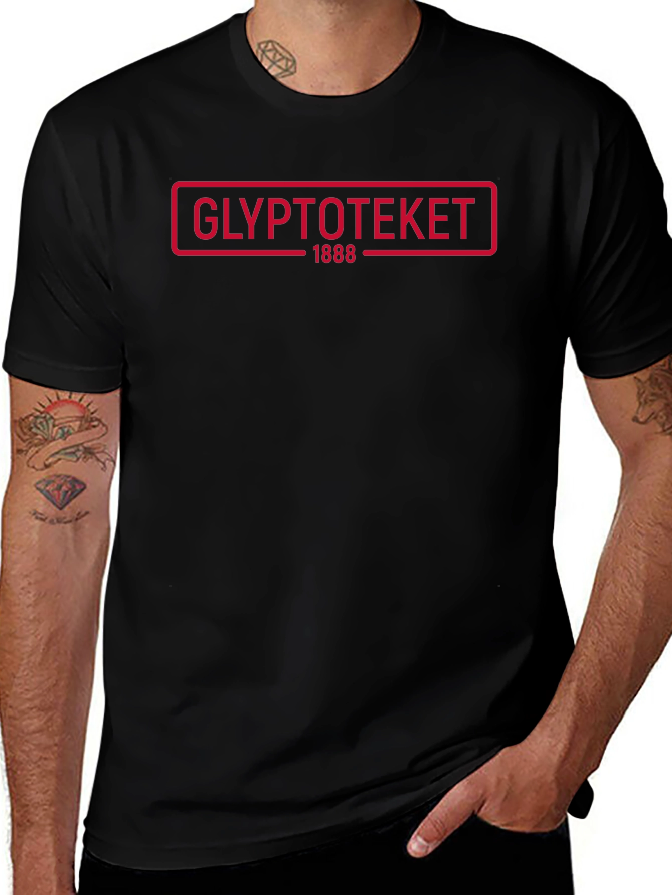 Glyptoteket 1888 Black Graphic T-Shirt