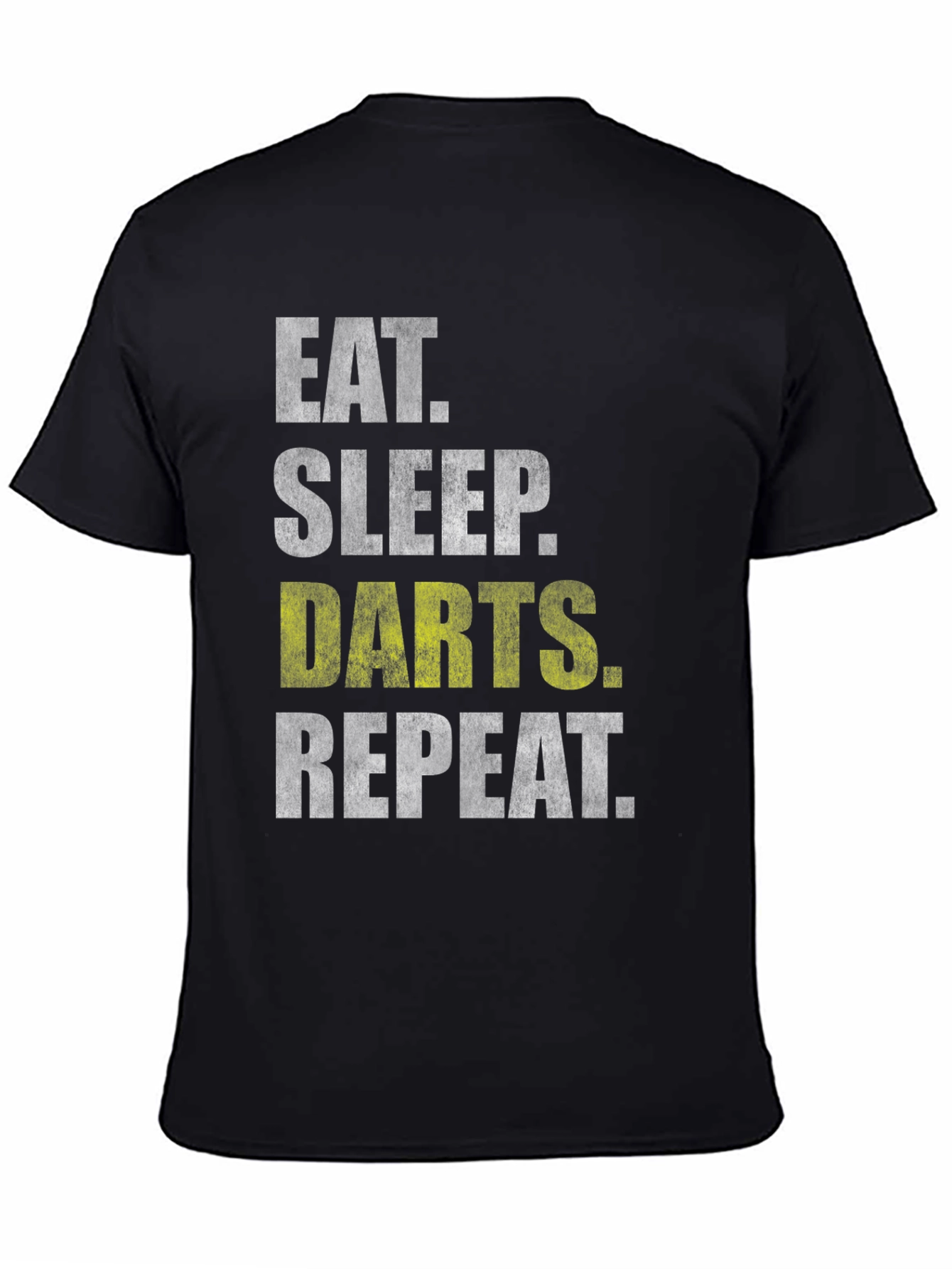 Eat Sleep Darts Repeat Black T-Shirt
