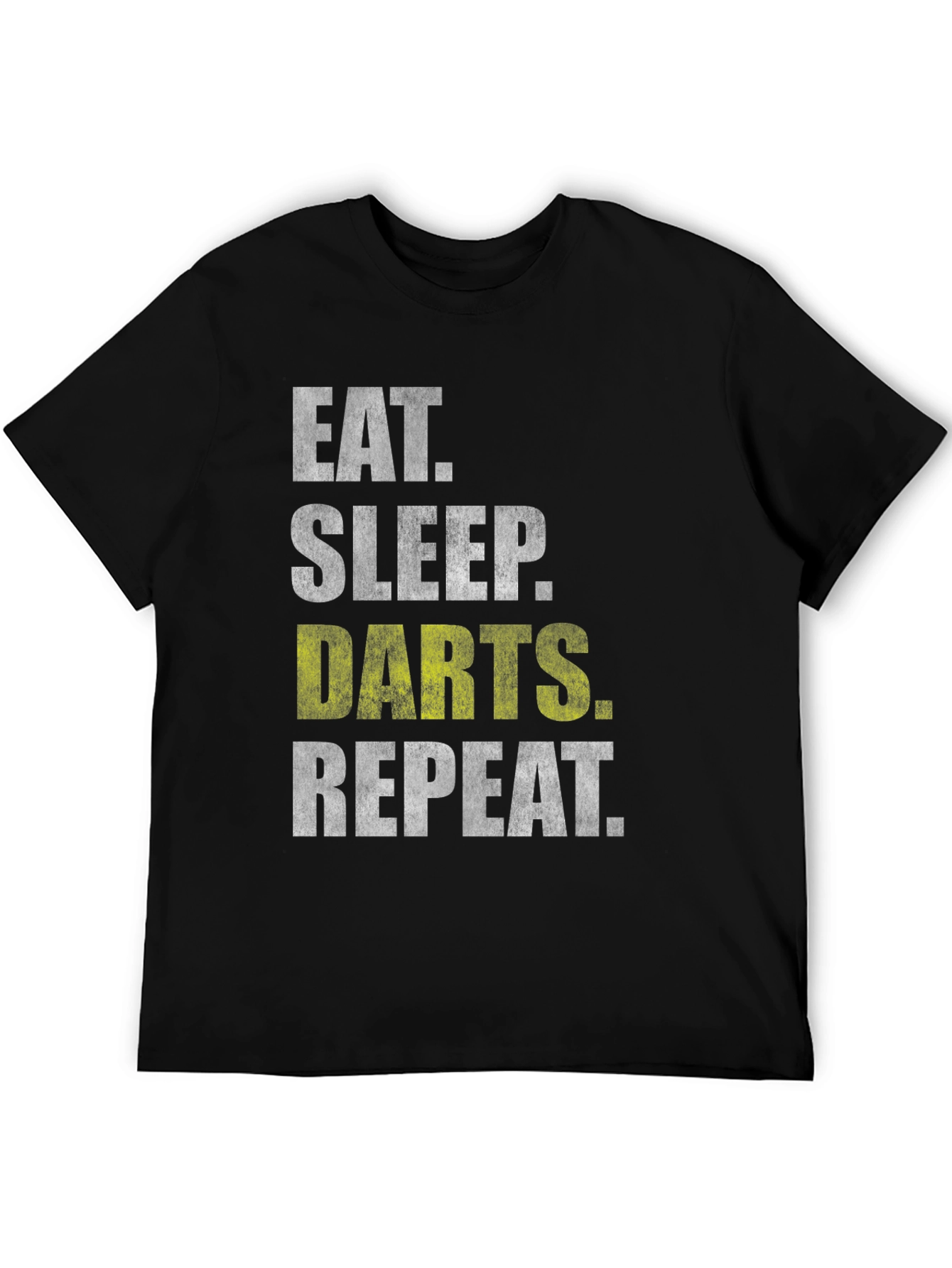 Eat Sleep Darts Repeat Black T-Shirt