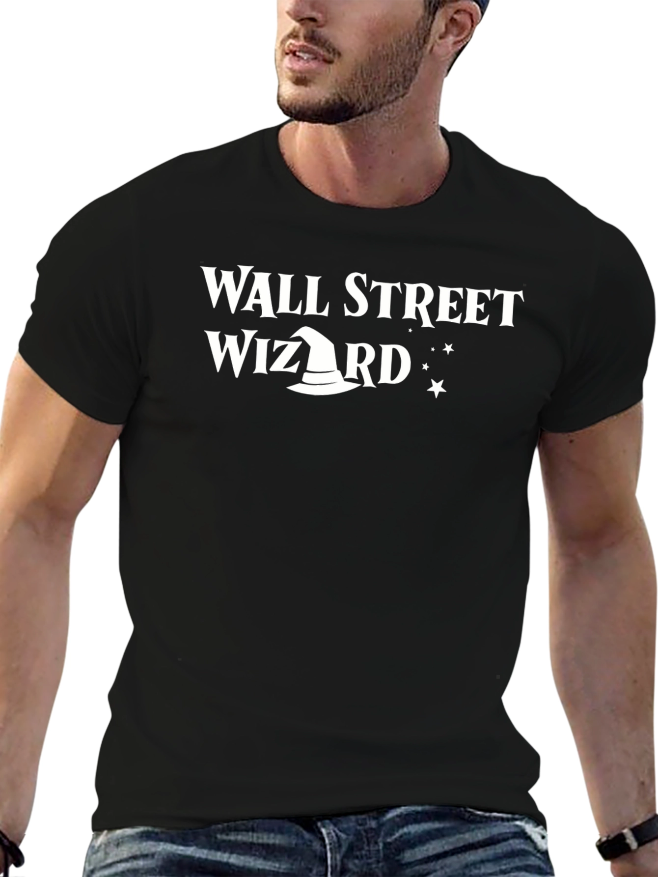 Wall Street Wizard Graphic T-Shirt