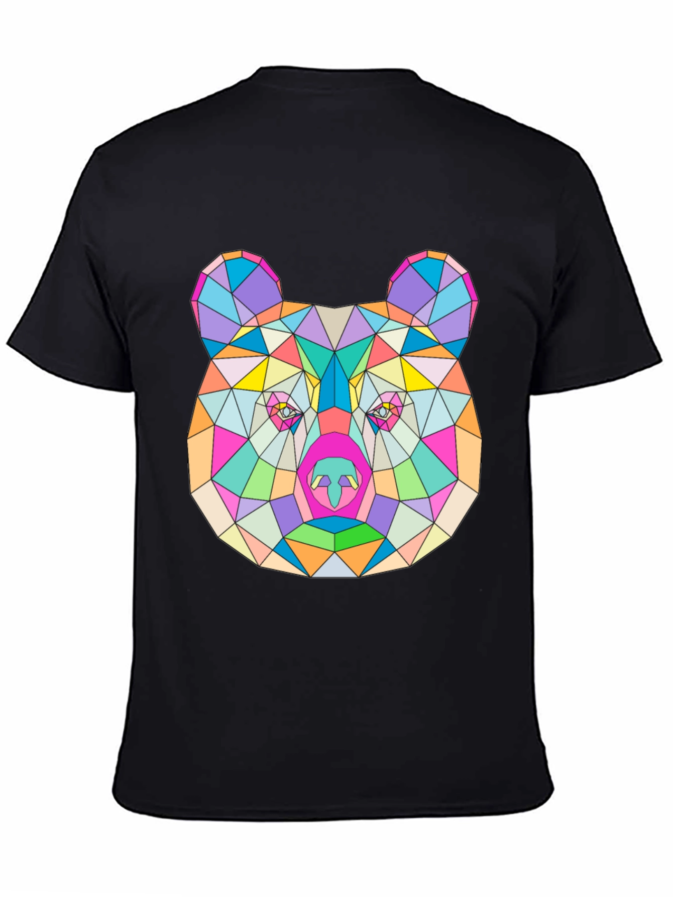 Geometric Bear T-Shirt - Modern Art Tee
