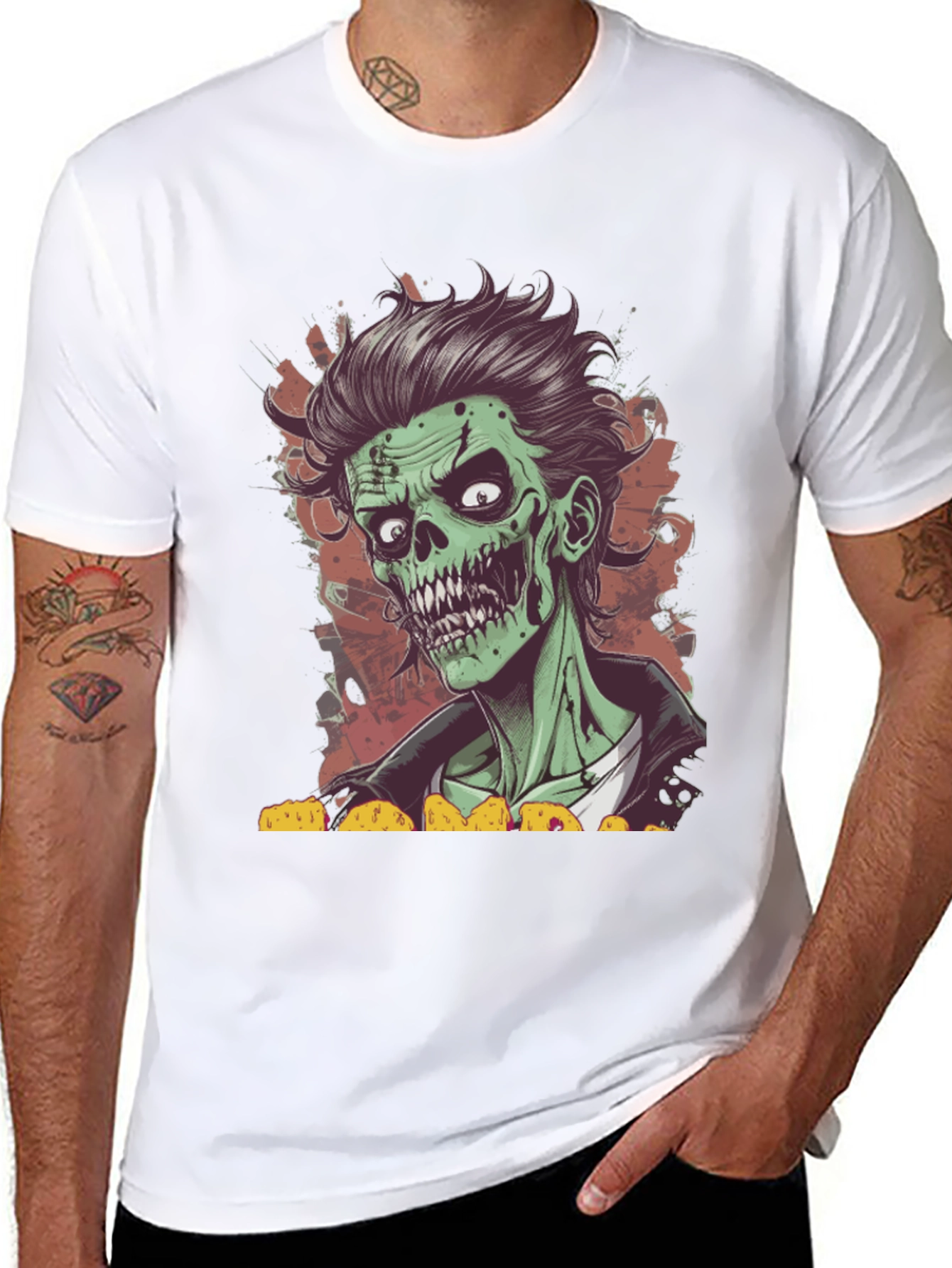 Zombie Taco Lover T-Shirt - Spooky Graphic Tee