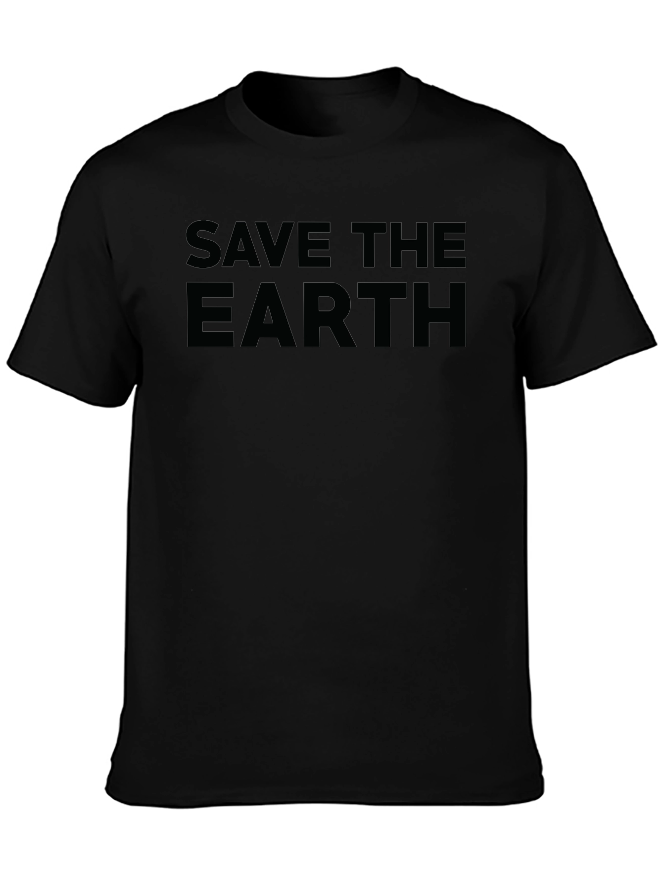 Save The Earth Graphic Tee - Black