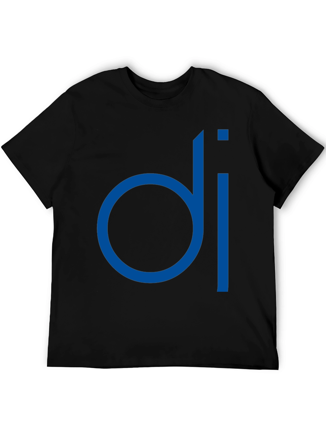 Modern Blue di Logo Black T-Shirt