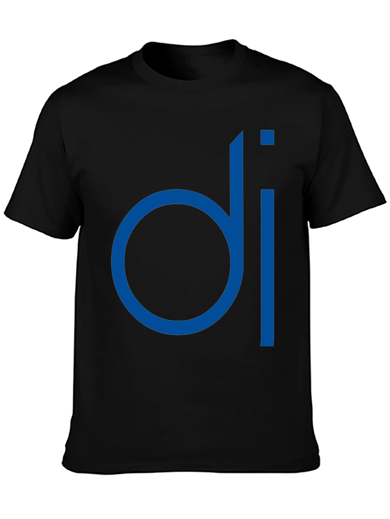 Modern Blue di Logo Black T-Shirt