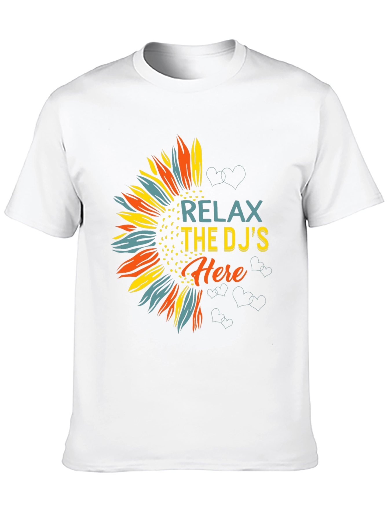 Relax DJs Here Graphic Tee Sunflower