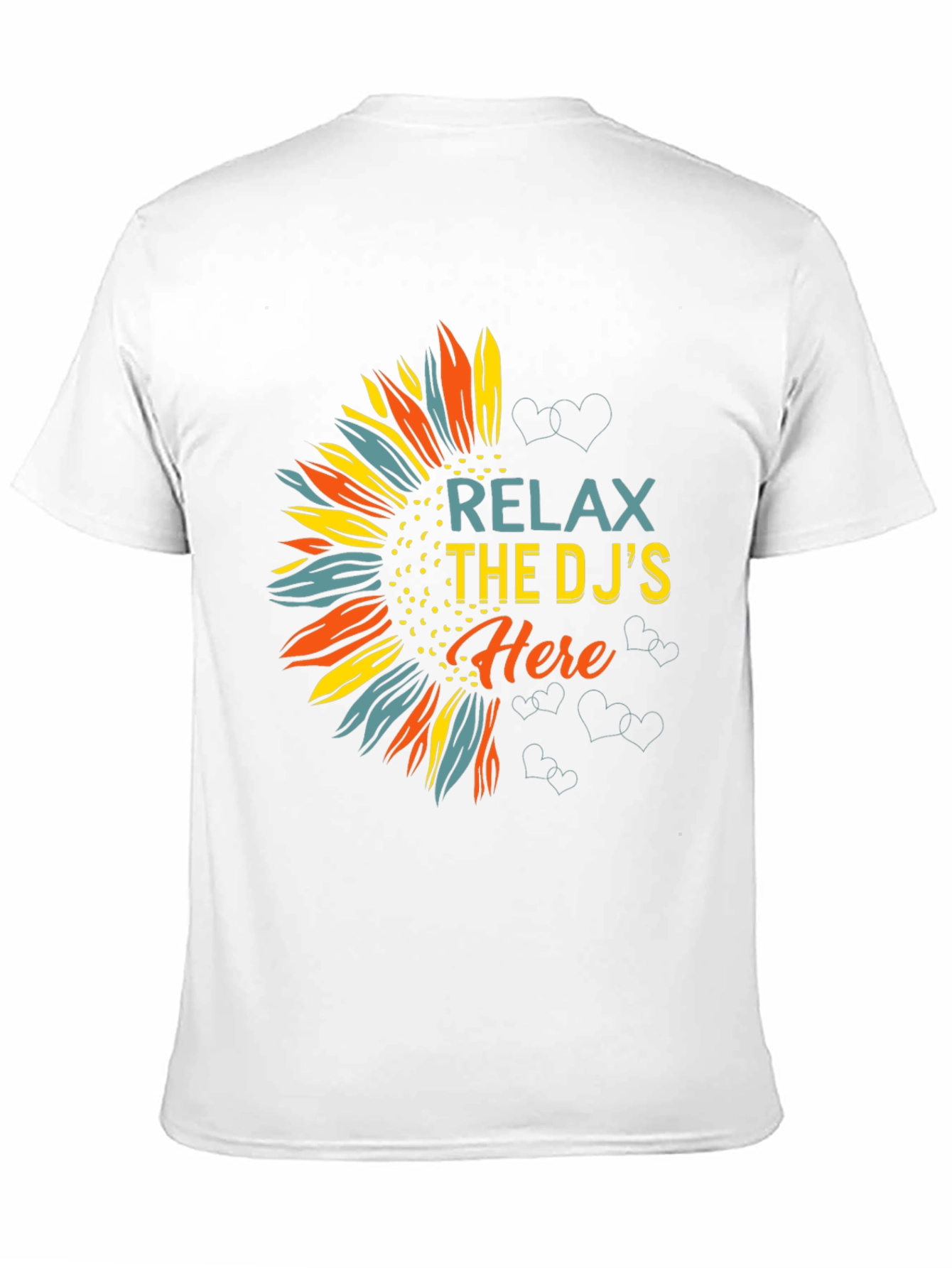 Relax DJs Here Graphic Tee Sunflower
