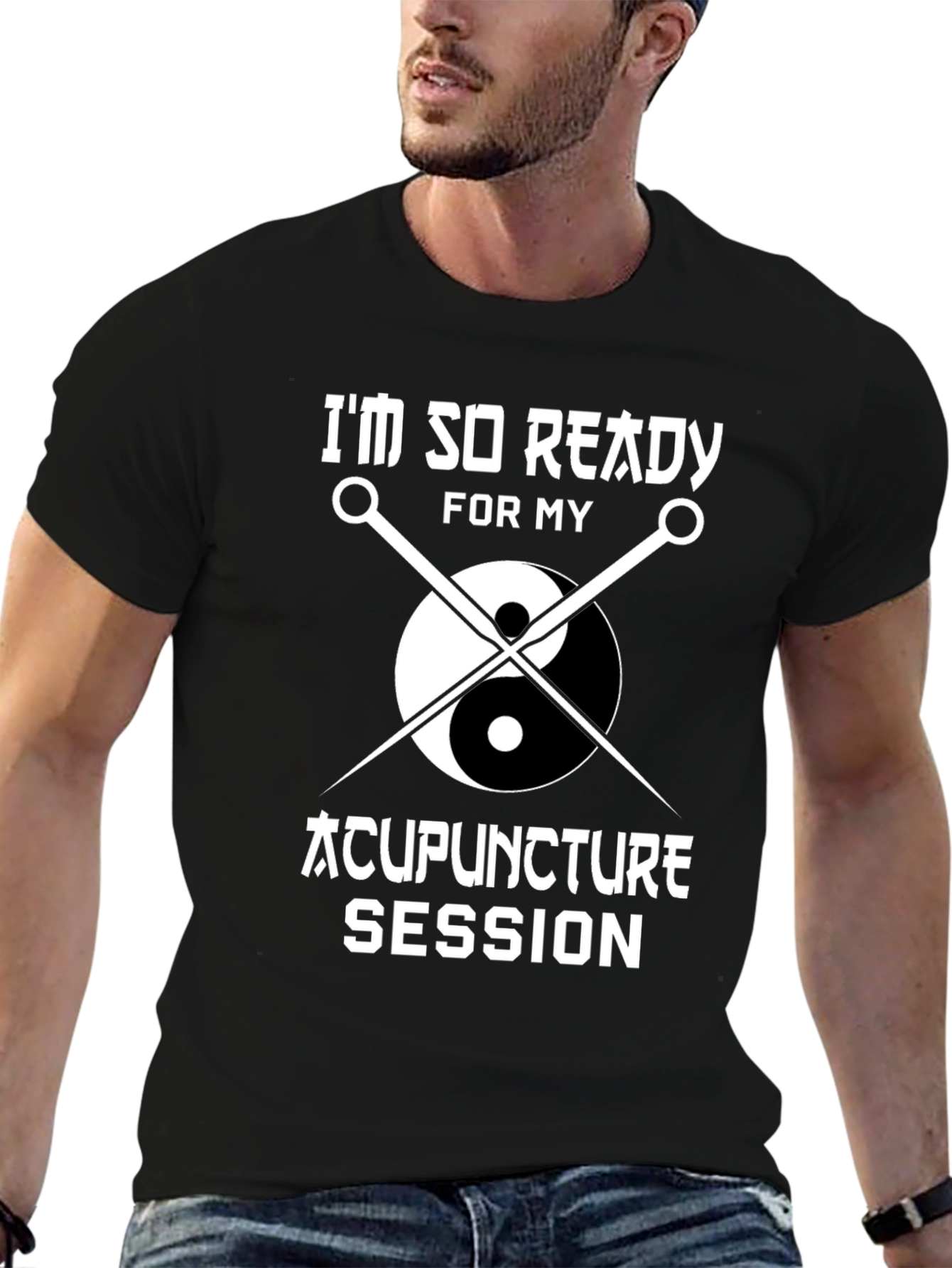 Acupuncture Session Ready T-Shirt Yin Yang Needles