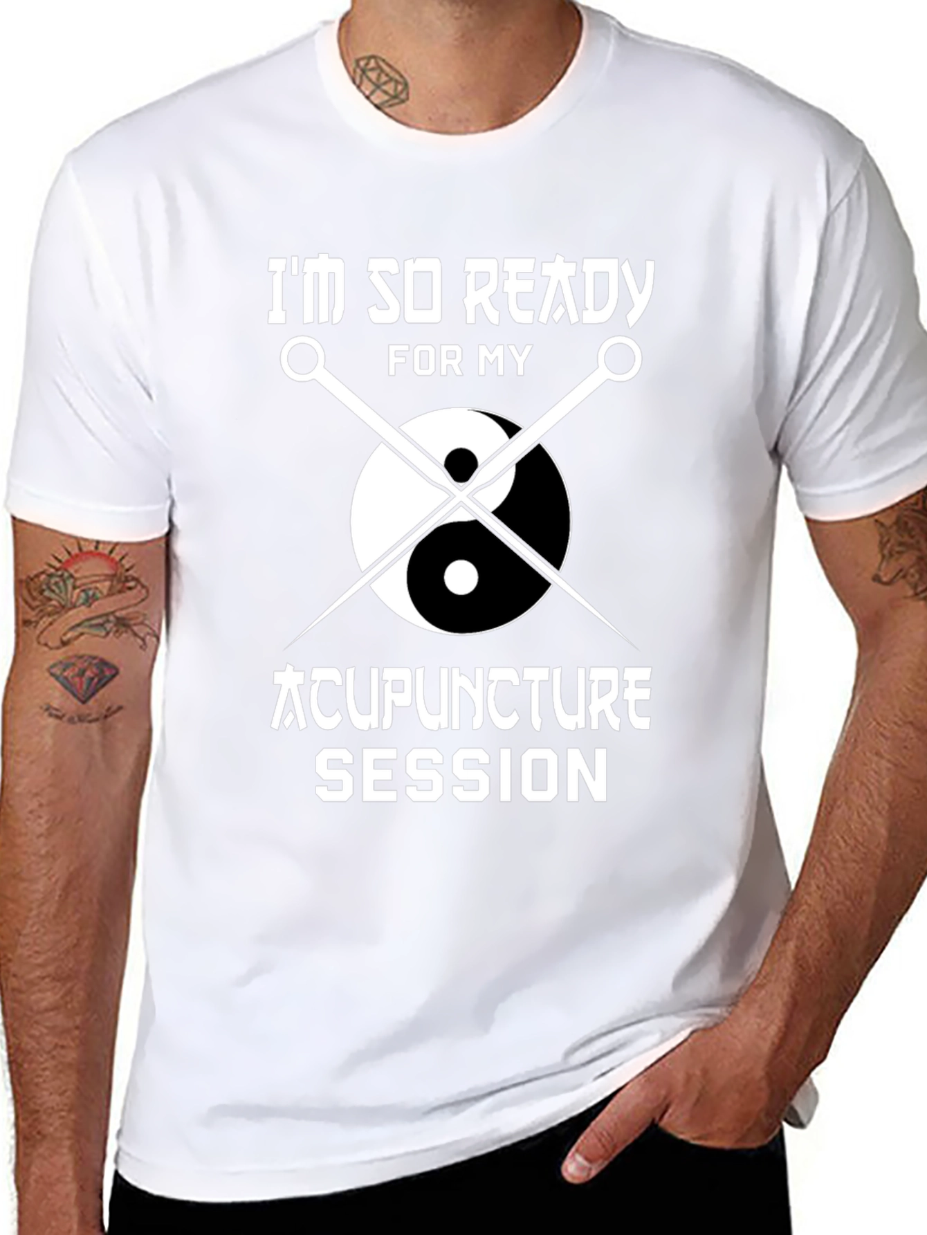 Acupuncture Session Ready T-Shirt Yin Yang Needles