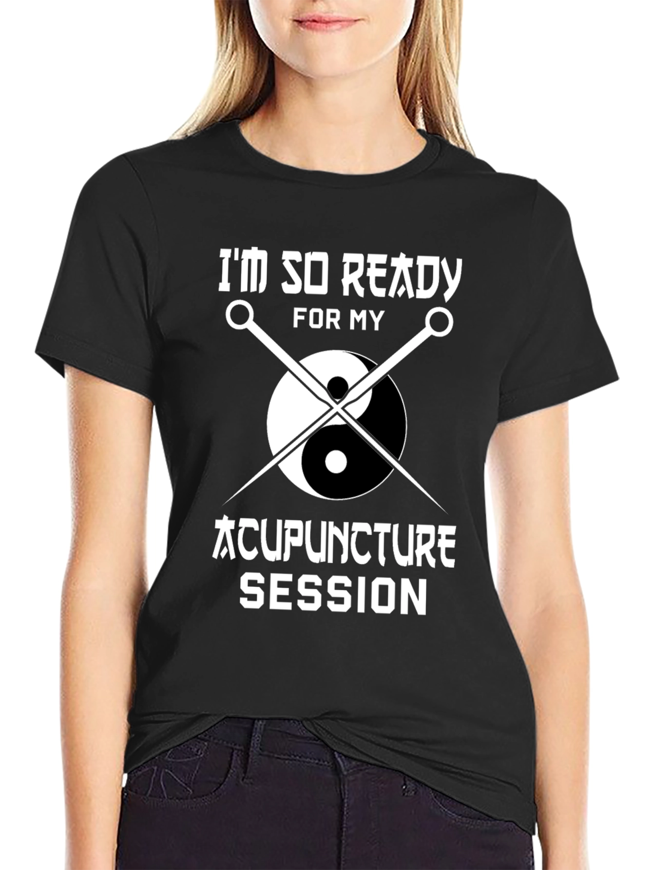 Acupuncture Session Ready T-Shirt Yin Yang Needles