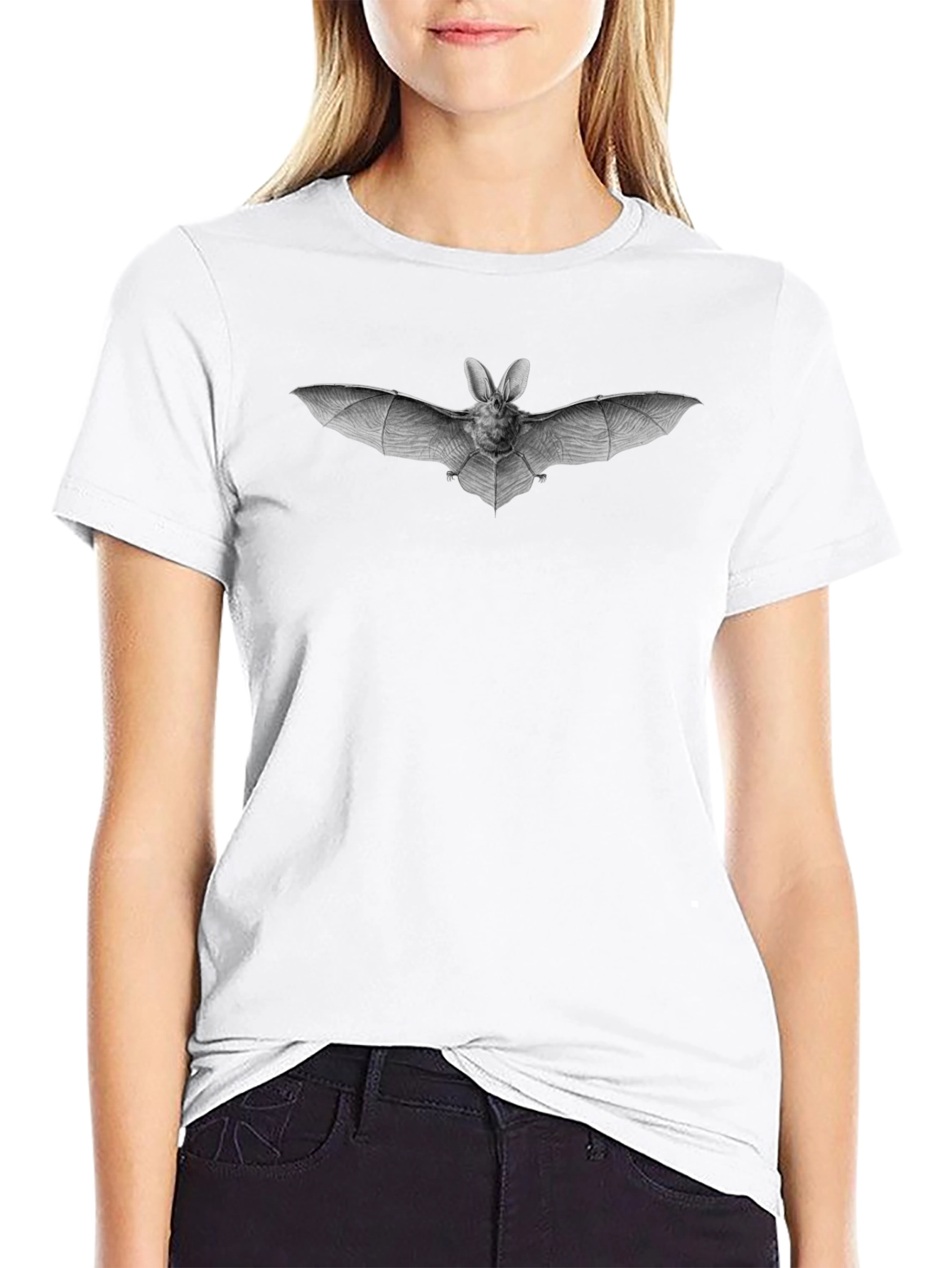 Bat Graphic Black T-Shirt
