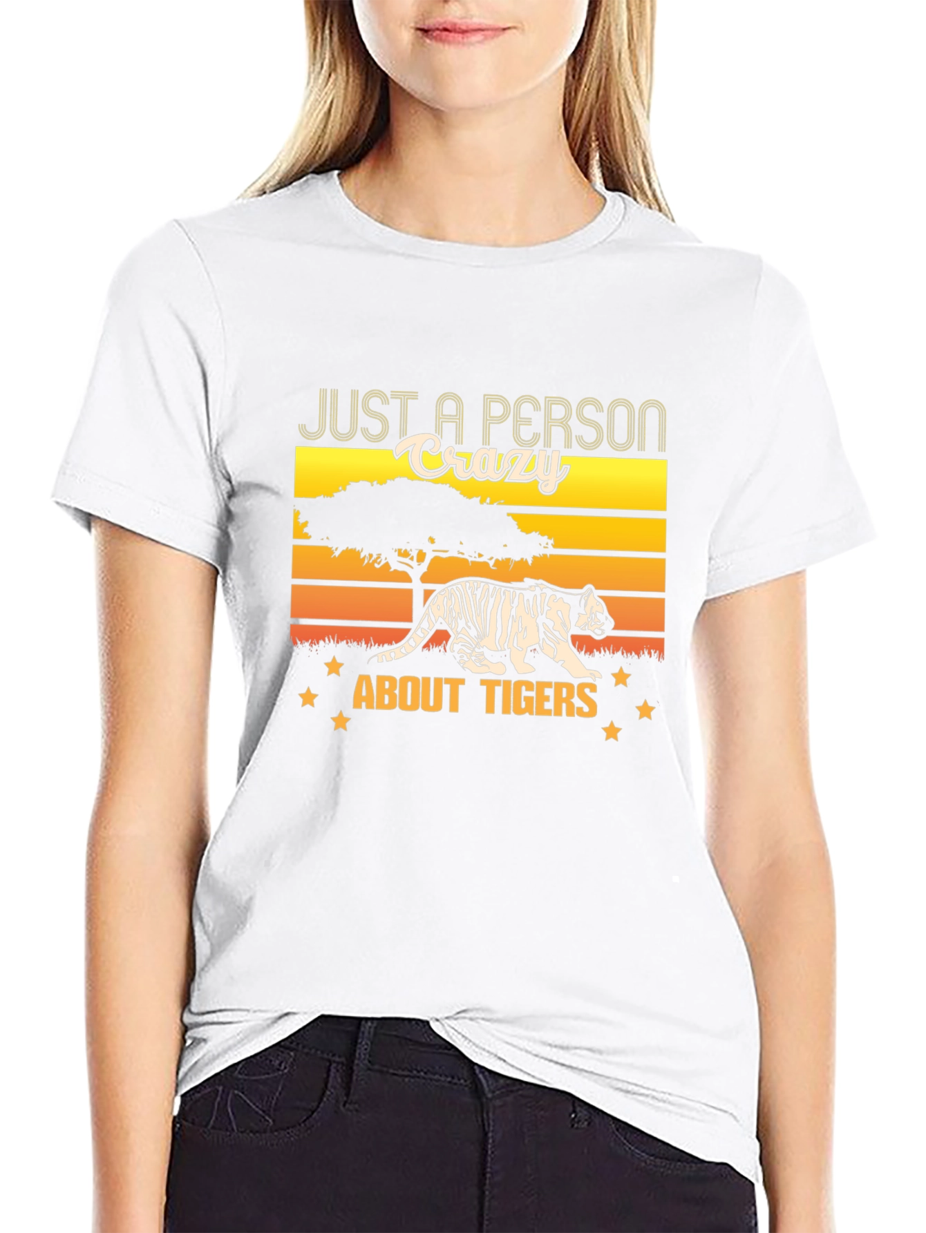 Crazy About Tigers Graphic Tee
