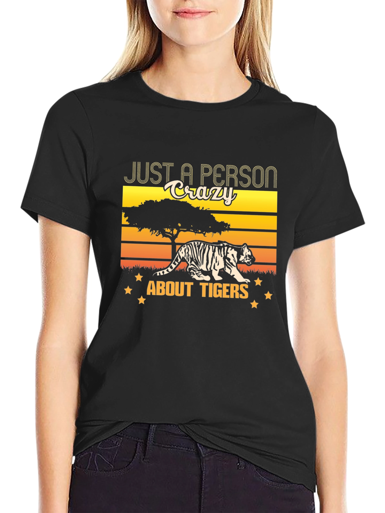 Crazy About Tigers Graphic Tee