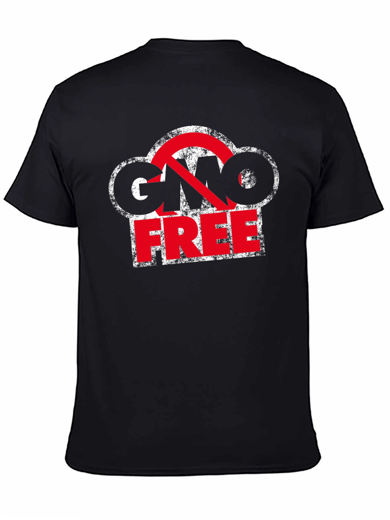 GMO Free T-Shirt - Black Cotton Blend