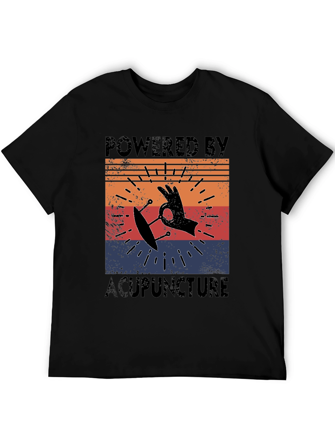 Powered by Acupuncture Retro T-Shirt