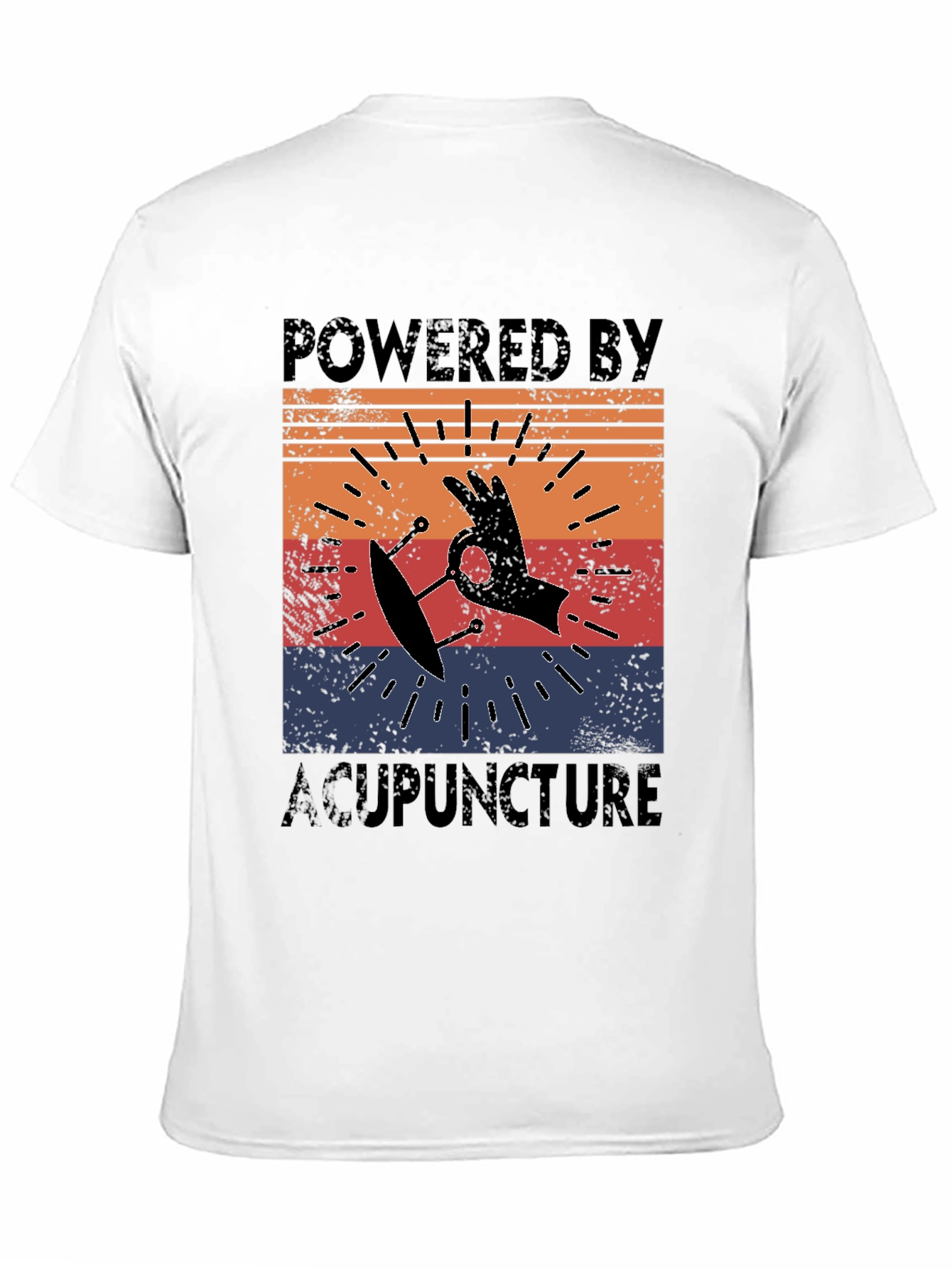 Powered by Acupuncture Retro T-Shirt