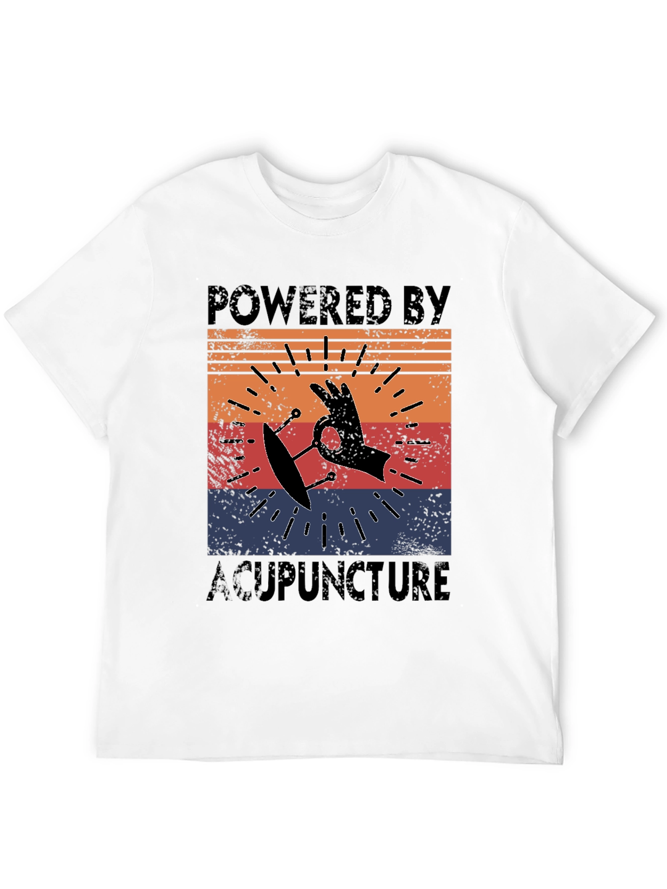 Powered by Acupuncture Retro T-Shirt