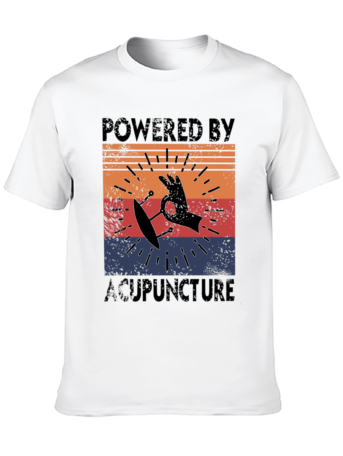 Powered by Acupuncture Retro T-Shirt