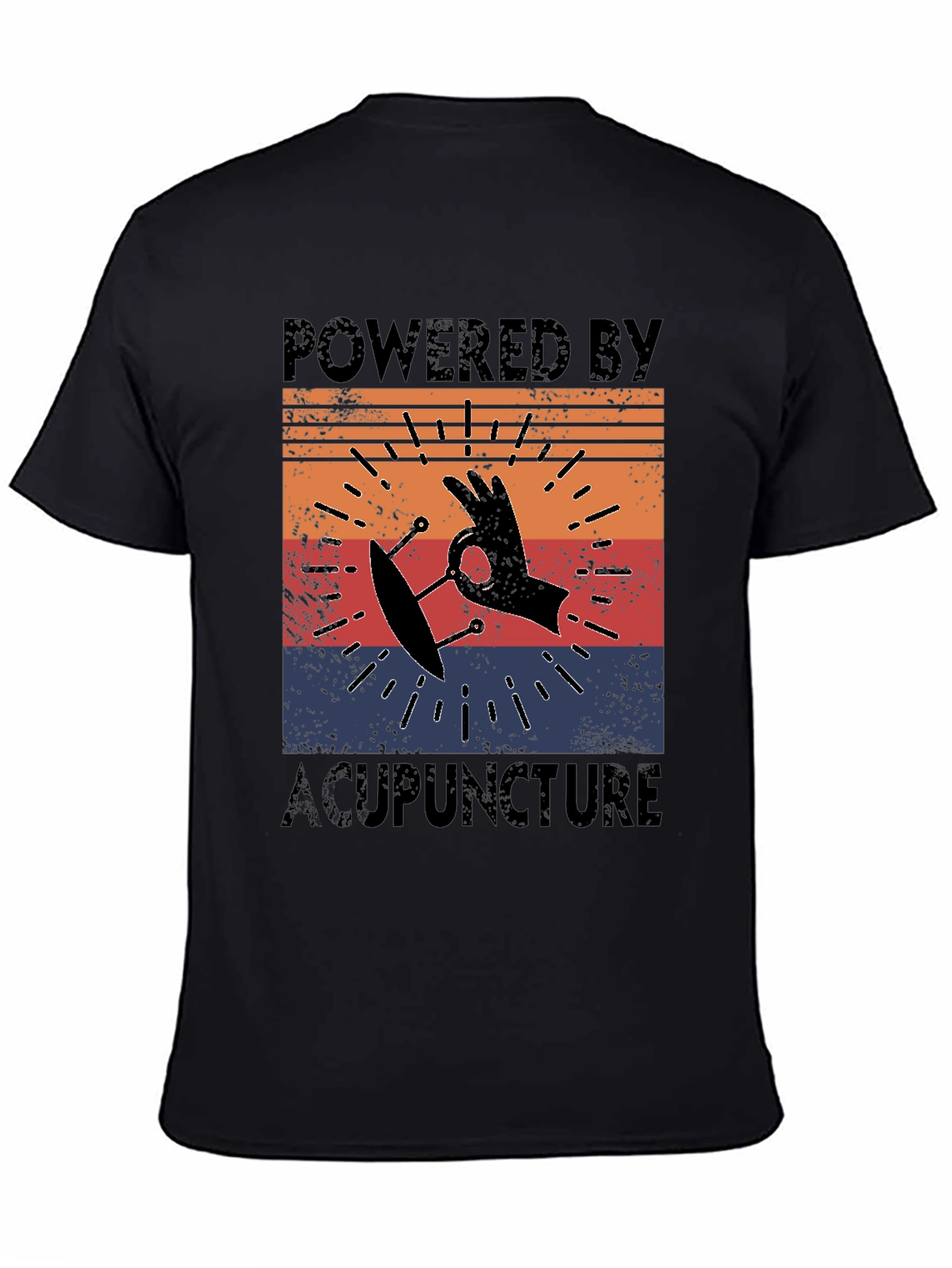 Powered by Acupuncture Retro T-Shirt