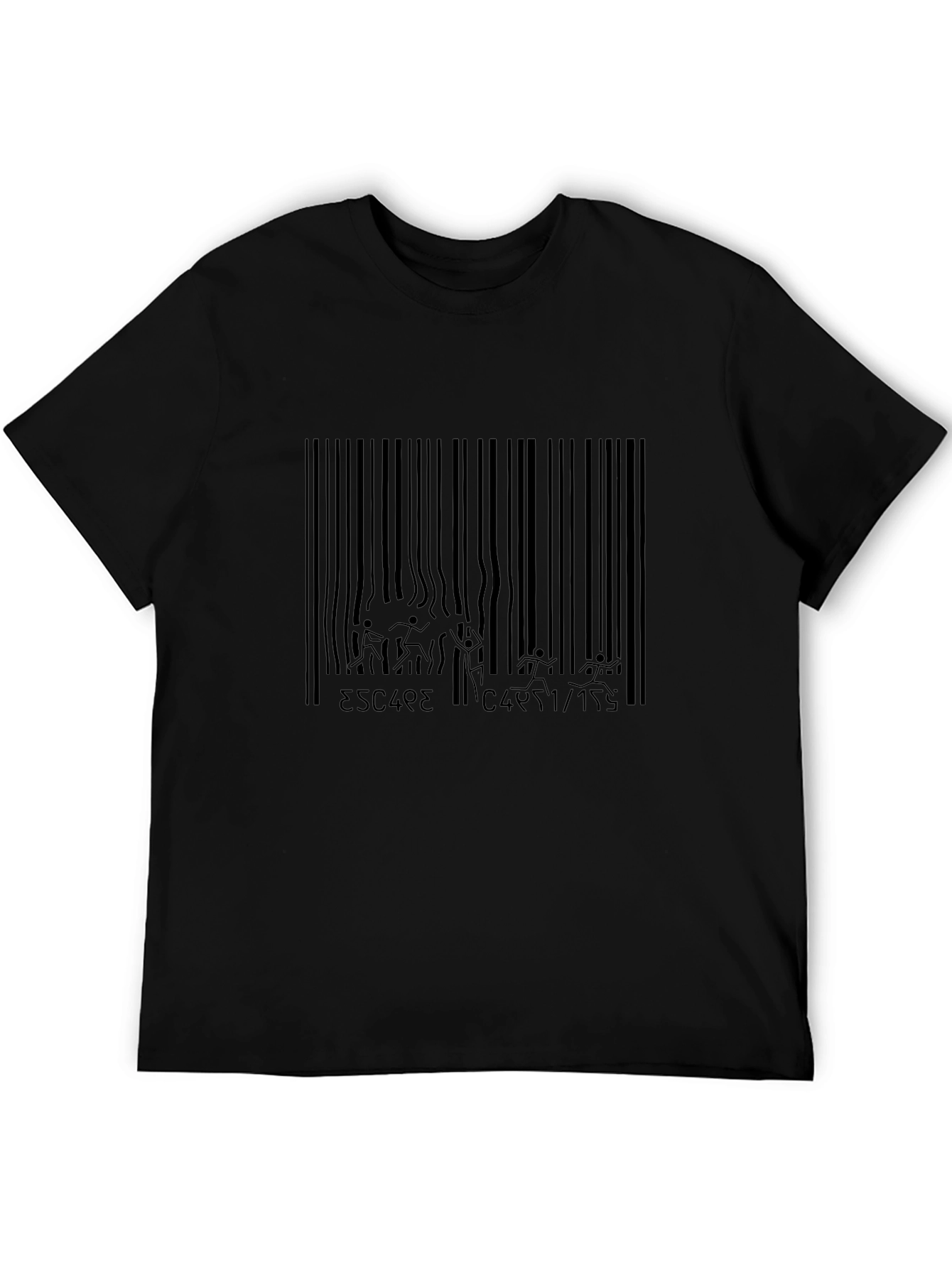 Escape Barcode Black Graphic Tee