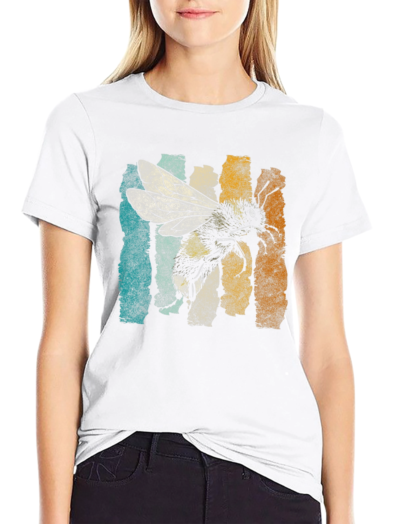 Bumble Bee Graphic Tee - Retro Style