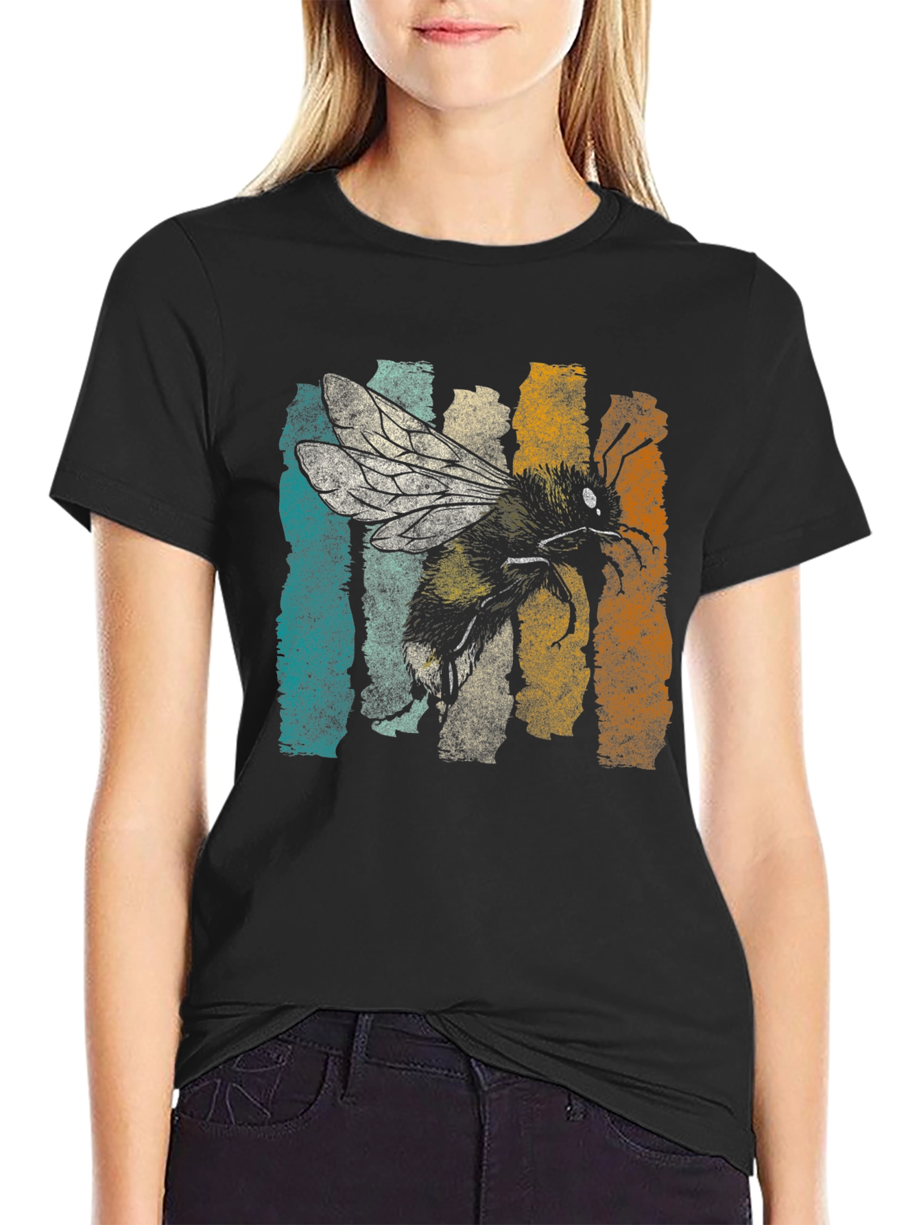 Bumble Bee Graphic Tee - Retro Style