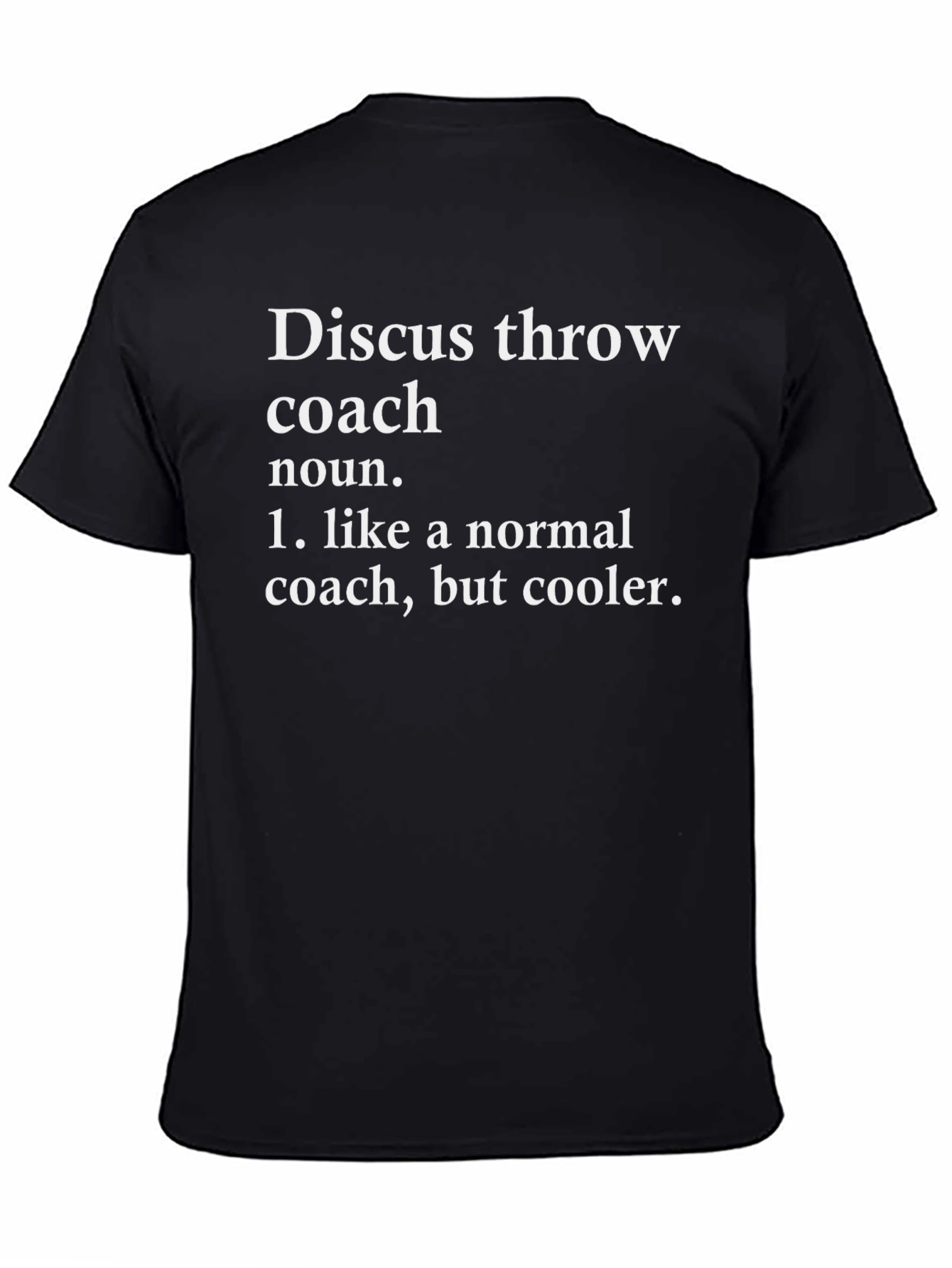 Discus Throw Coach Definition Graphic Tee