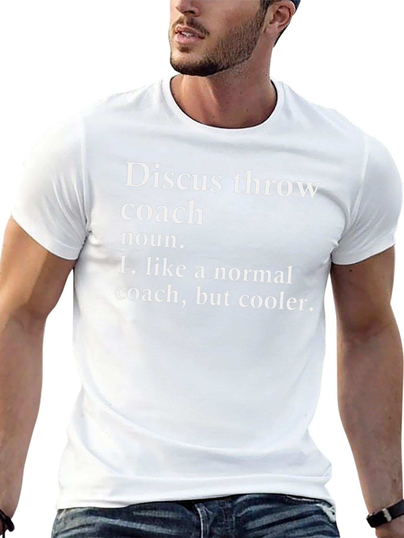 Discus Throw Coach Definition Graphic Tee