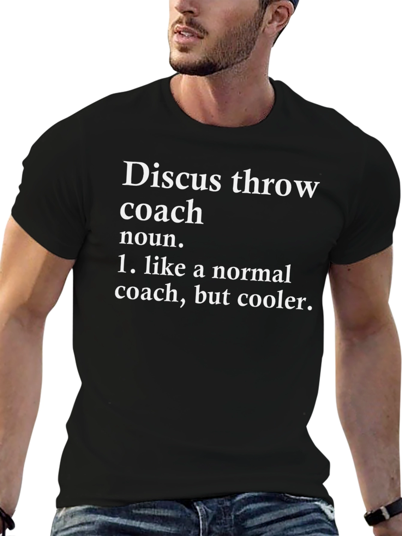 Discus Throw Coach Definition Graphic Tee