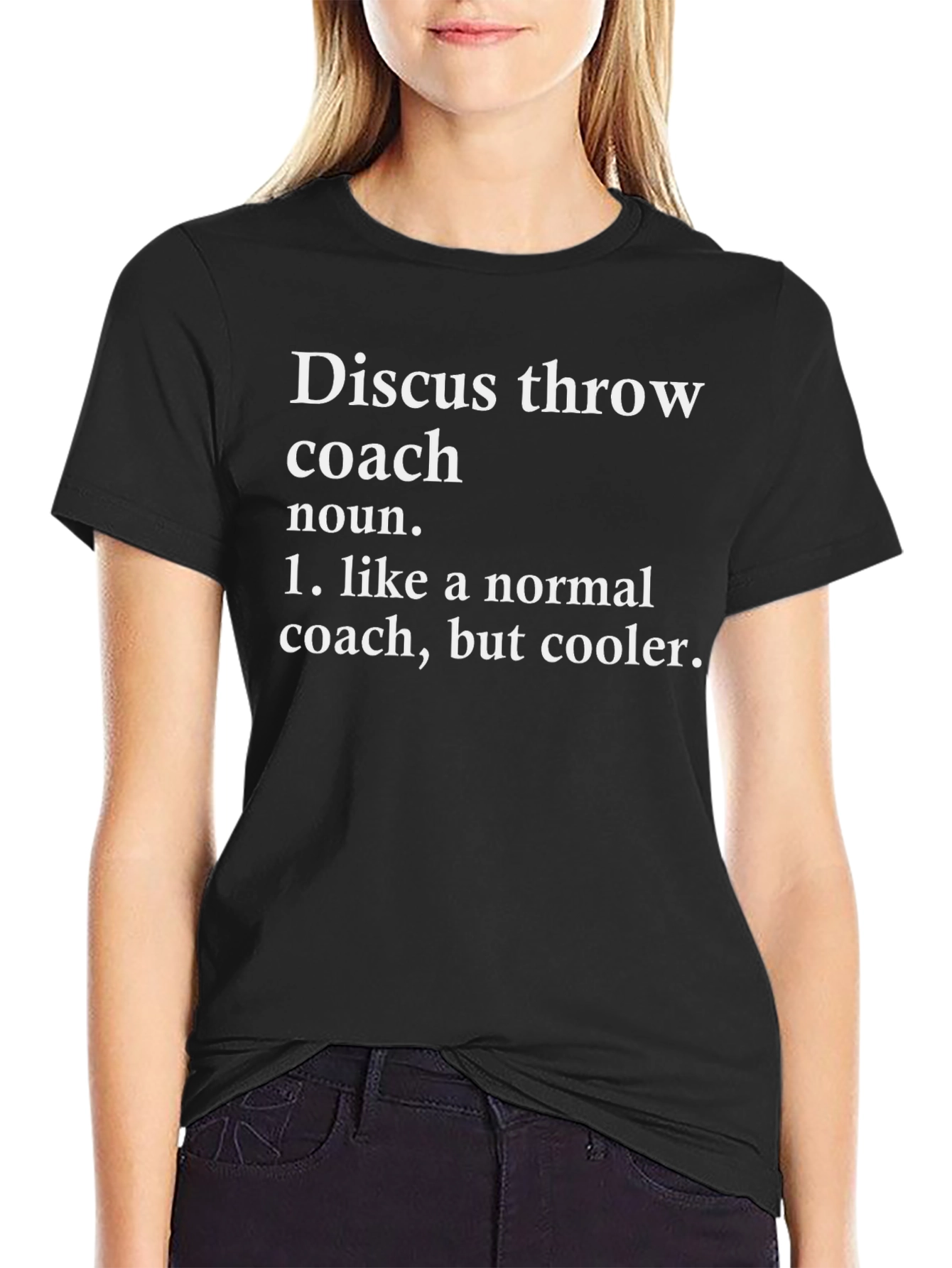 Discus Throw Coach Definition Graphic Tee