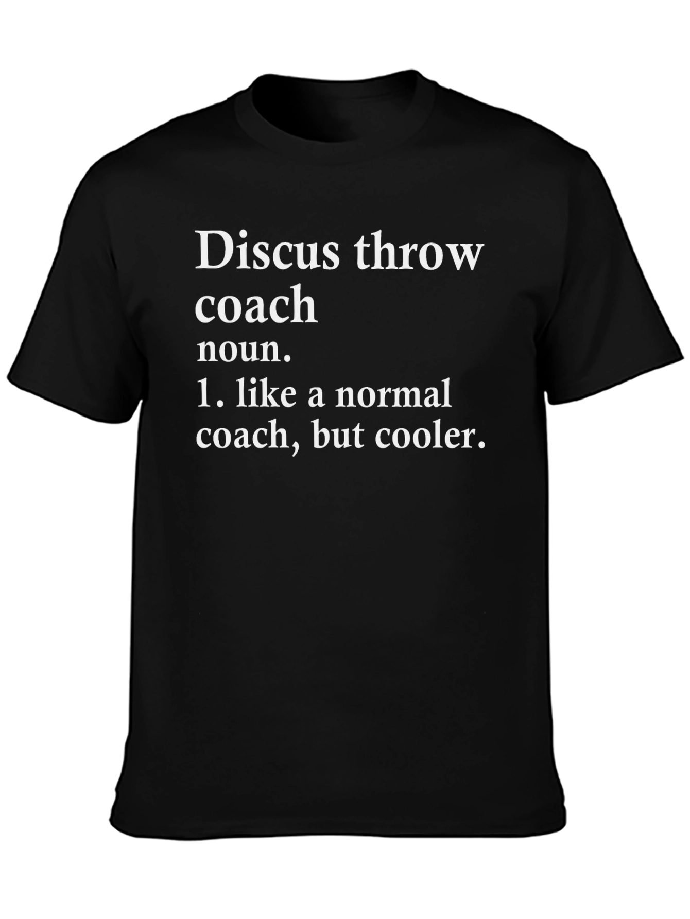 Discus Throw Coach Definition Graphic Tee